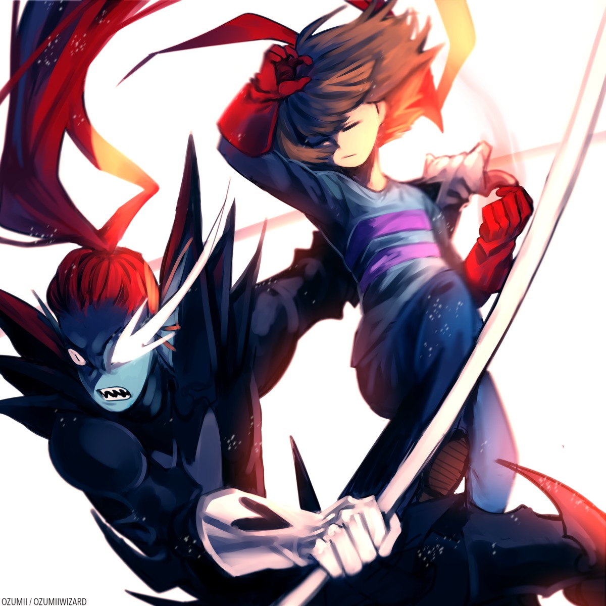 frisk ozumii undertale undyne