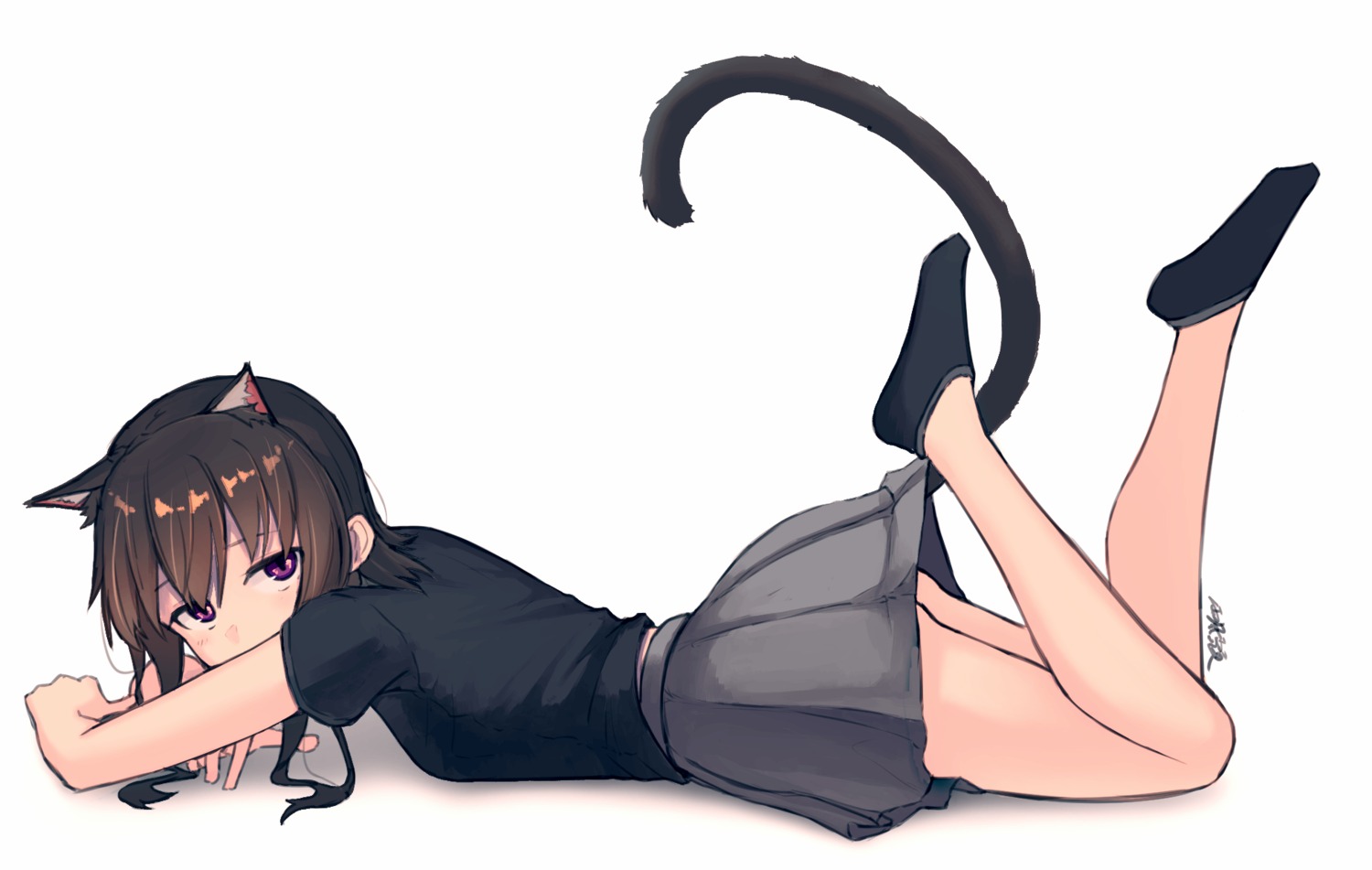 amekaze_yukinatsu animal_ears nekomimi tail