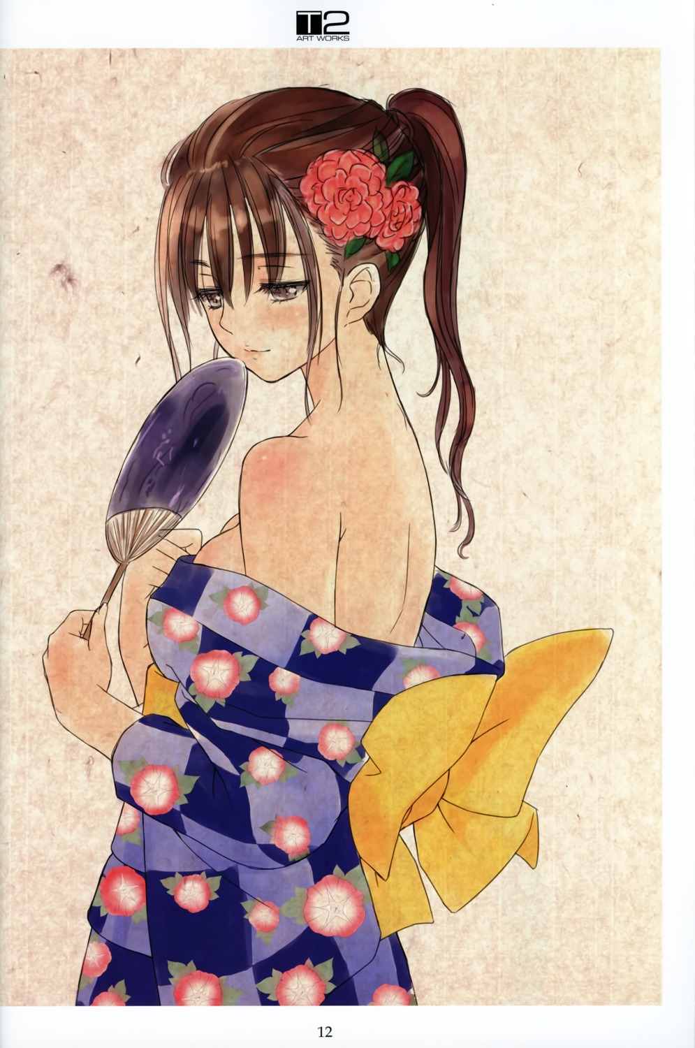 cleavage no_bra open_shirt t2_art_works tony_taka yukata