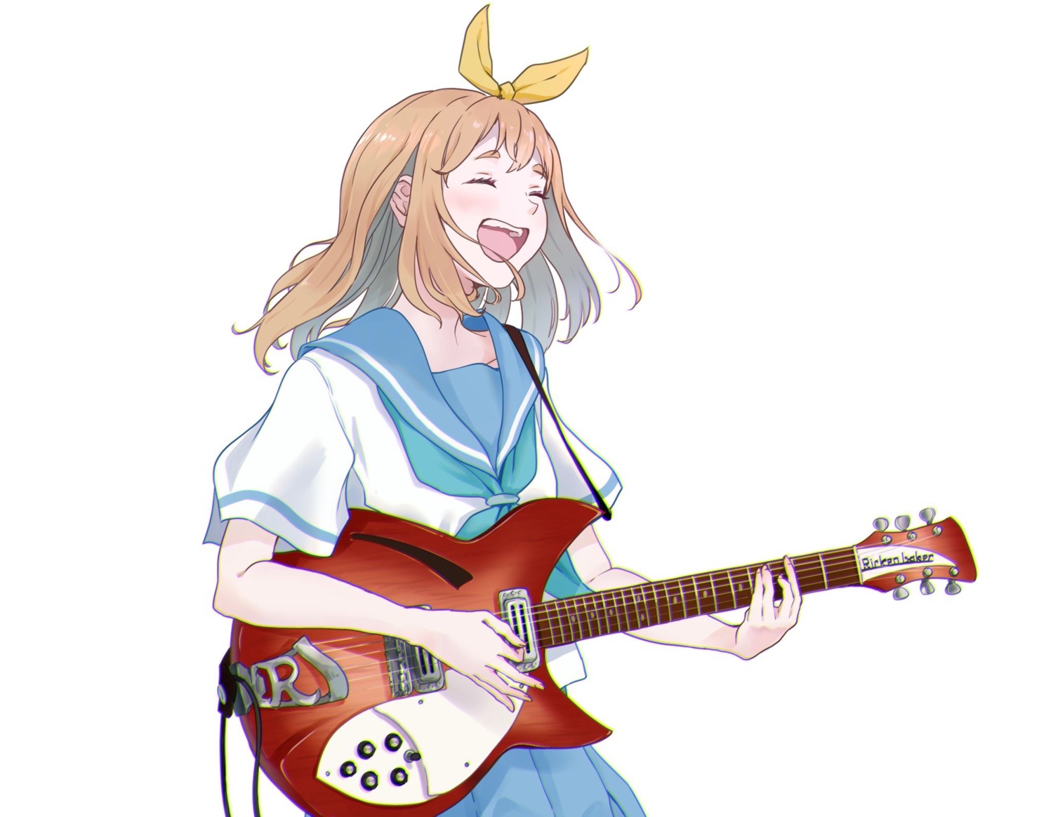 guitar hasisisissy hibike!_euphonium liz_to_aoi_tori seifuku yoshikawa_yuuko