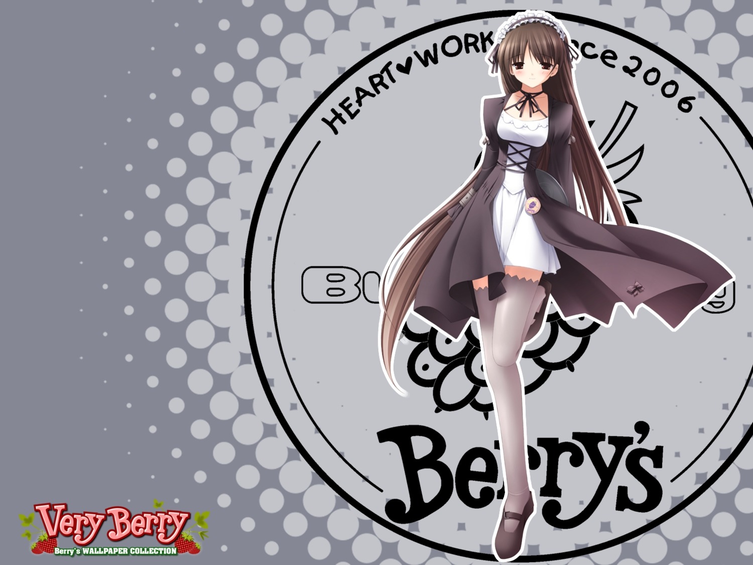 berry's gennosuke gothic_lolita lolita_fashion thighhighs waitress wallpaper