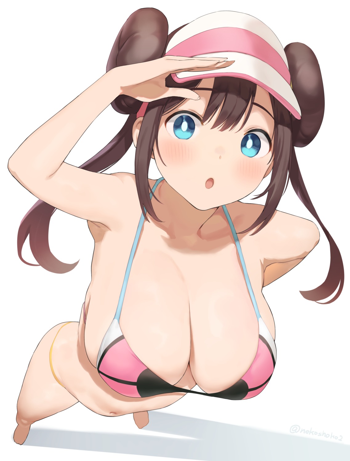 bikini mei_(pokemon) nekoshoko pokemon pokemon_b2w2 swimsuits