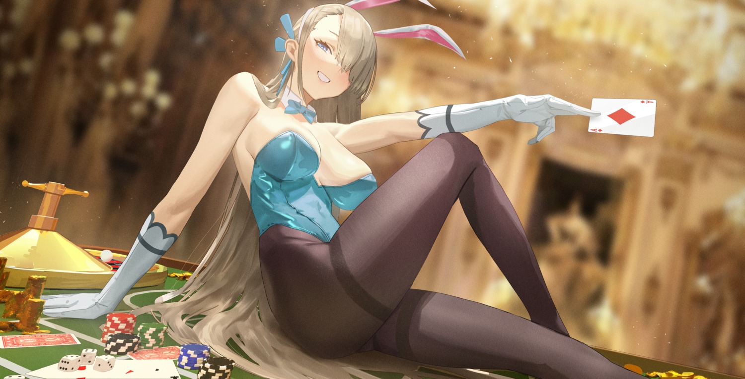 1s44c animal_ears blue_archive bunny_ears bunny_girl ichinose_asuna no_bra pantyhose