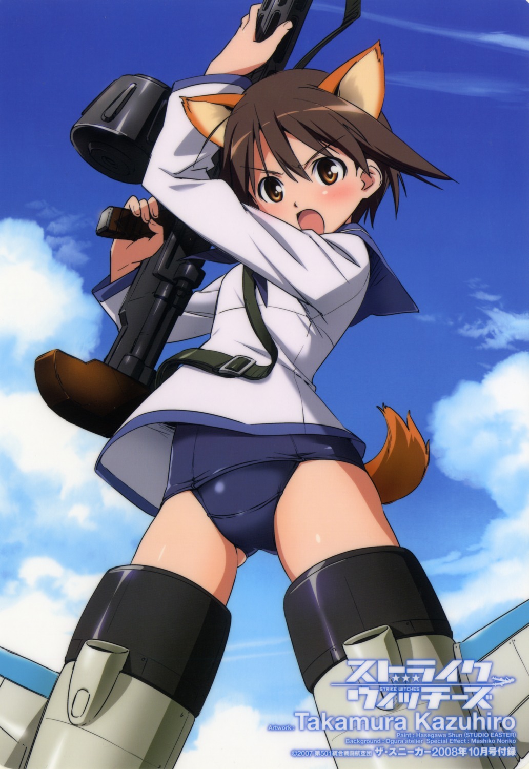 miyafuji_yoshika strike_witches takamura_kazuhiro