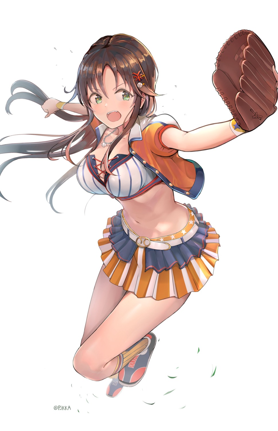 baseball cleavage himekawa_yuki pjkka the_idolm@ster the_idolm@ster_cinderella_girls the_idolm@ster_cinderella_girls_starlight_stage