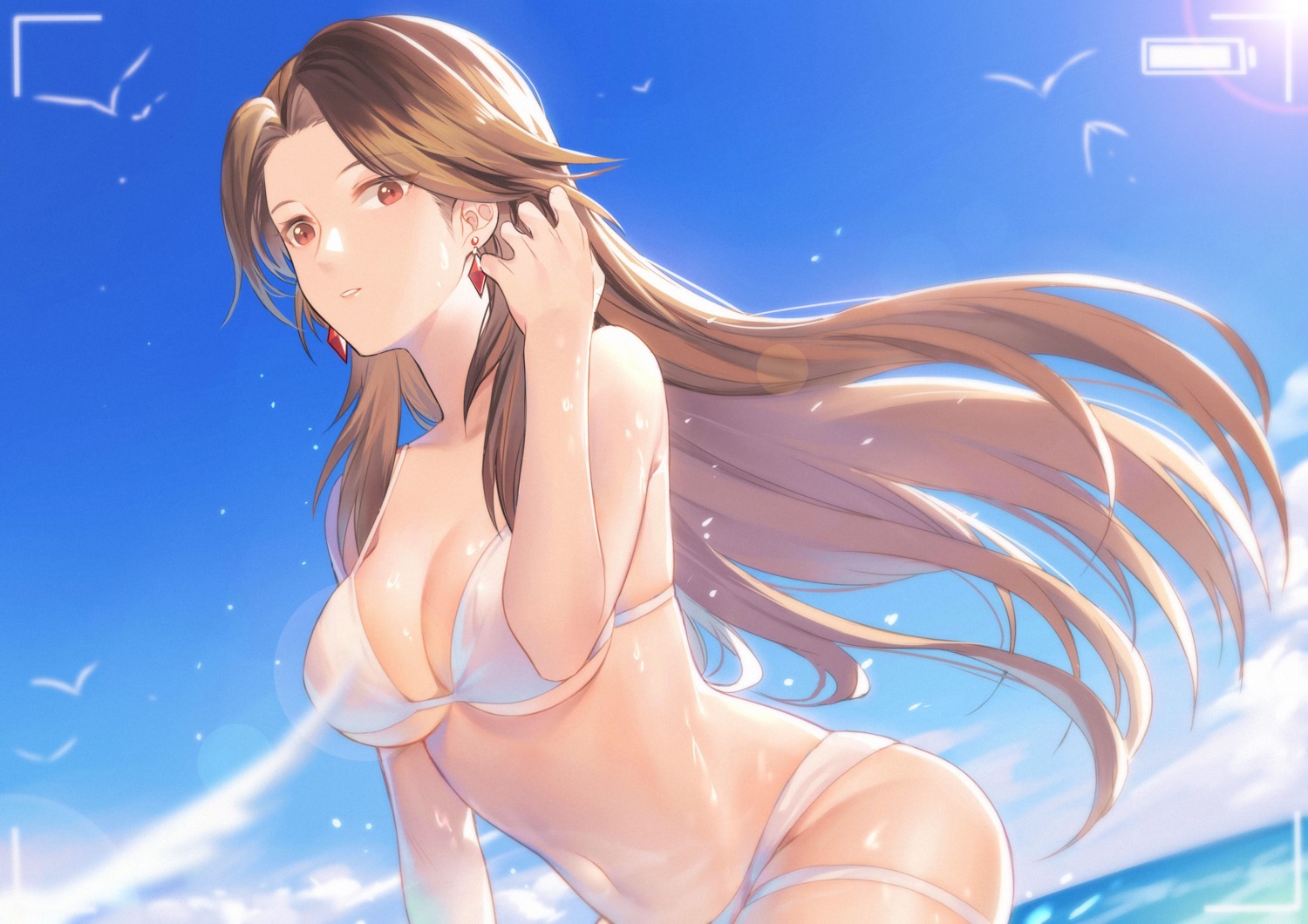 bikini garter granblue_fantasy katarina_(granblue_fantasy) swimsuits wet yurokun