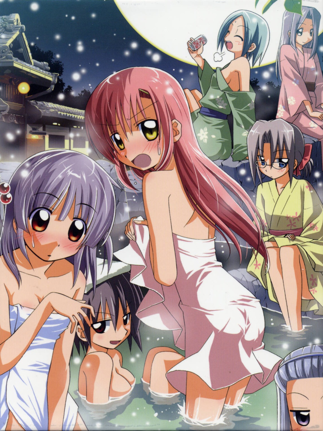 asakaze_risa hanabishi_miki harukaze_chiharu hata_kenjirou hayate_no_gotoku kasumi_aika katsura_hinagiku katsura_yukiji naked onsen segawa_izumi towel yukata