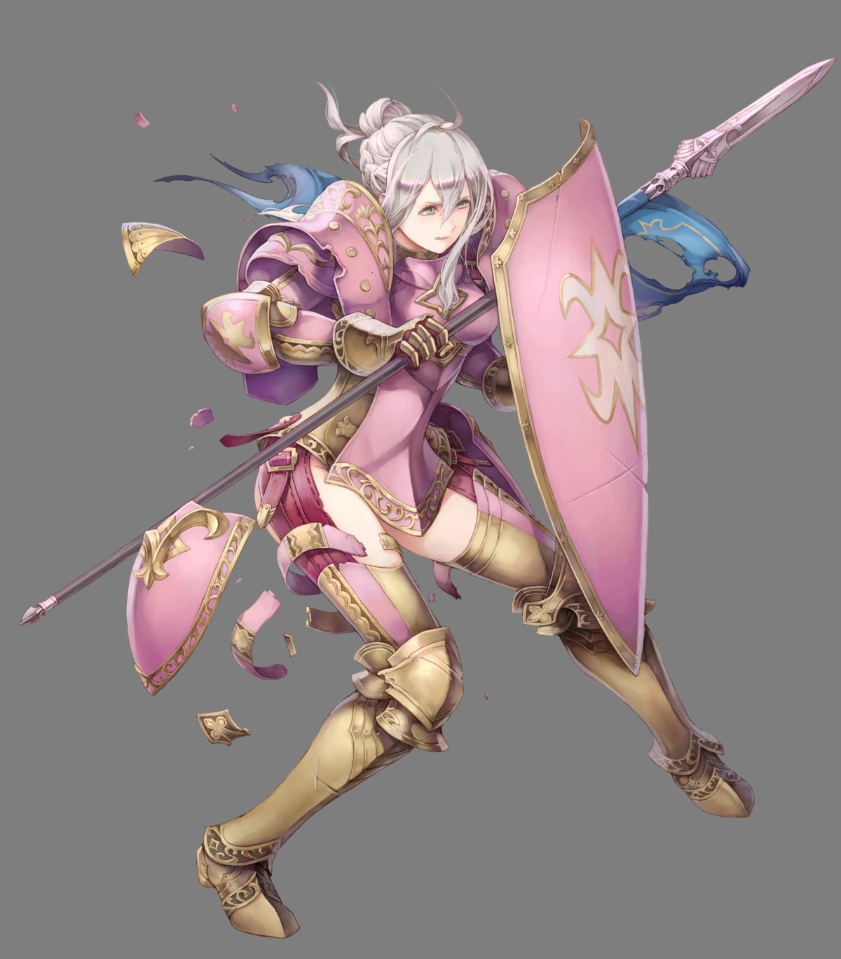 armor effie_(fire_emblem) fire_emblem fire_emblem_heroes fire_emblem_if haccan heels nintendo thighhighs torn_clothes transparent_png weapon