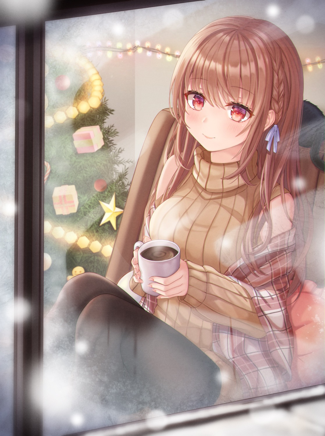 artist_revision christmas dress funii pantyhose sweater
