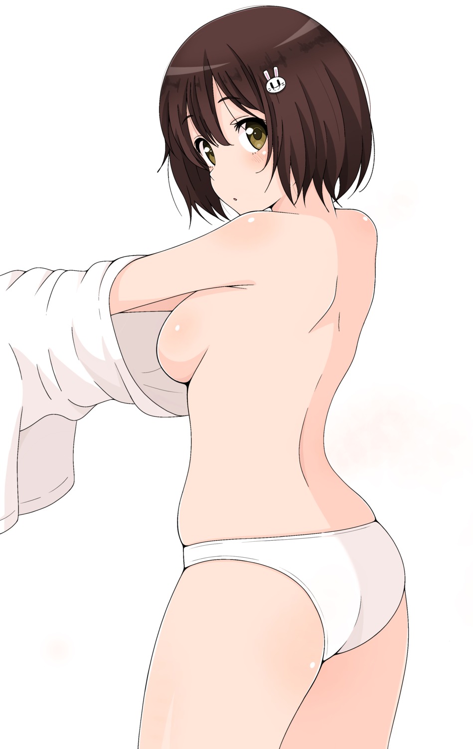 ass breasts ito_kashiwamochi kono_bijutsubu_ni_wa_mondai_ga_aru! no_bra pantsu undressing usami_mizuki