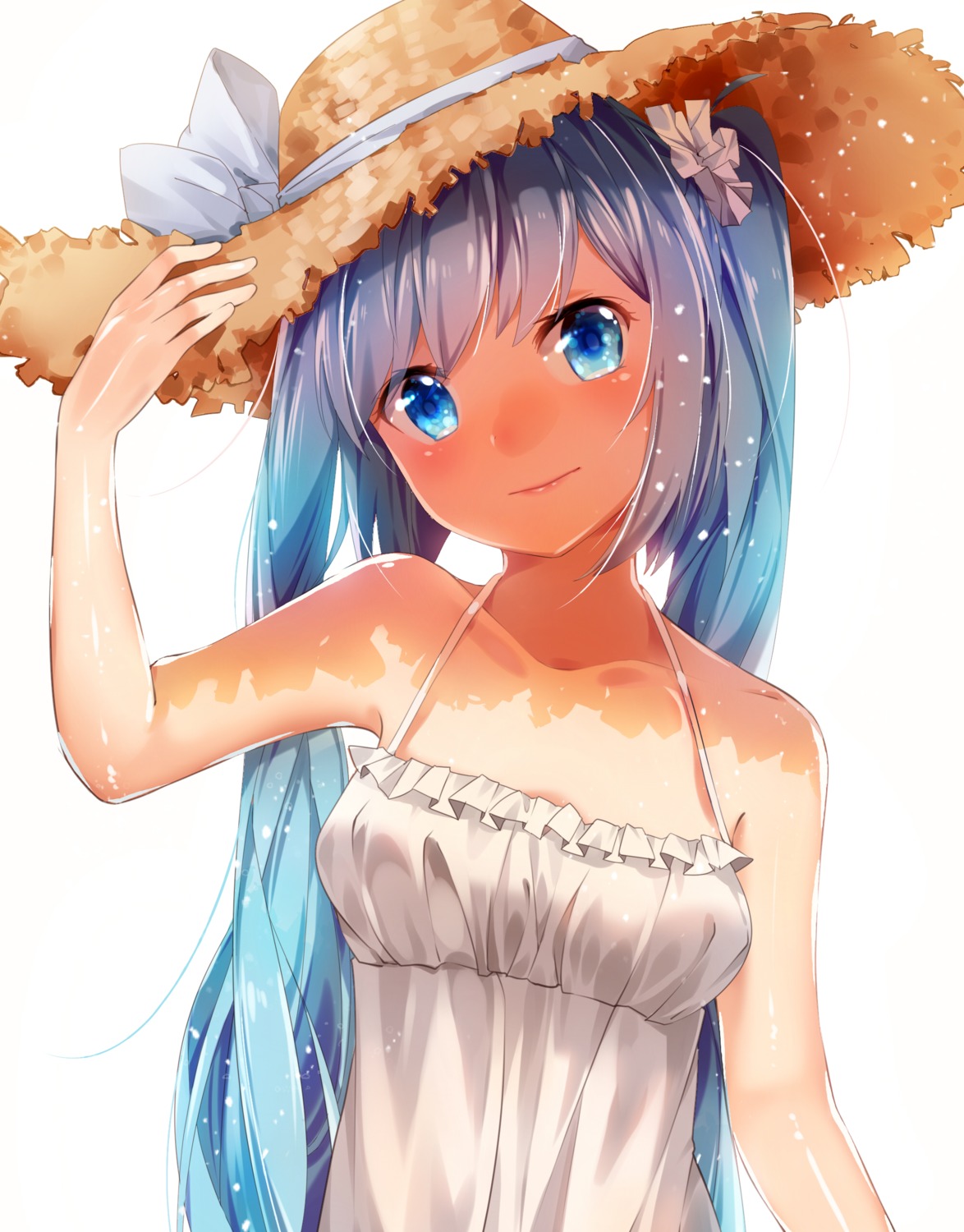 dress hatsune_miku ihachisu summer_dress vocaloid