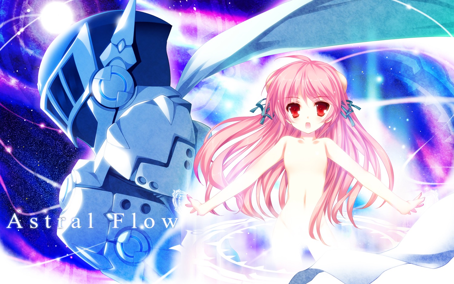 armor eco_(seikoku_no_dragner) loli naked seikoku_no_dragner shimesaba_kohada wallpaper