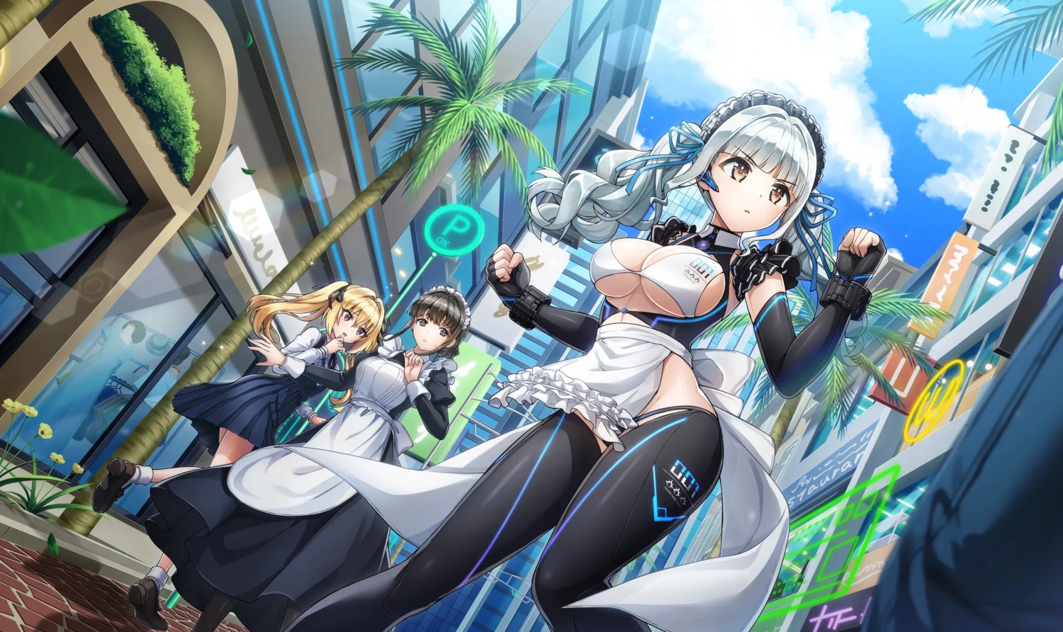 dolphin_wave kazami_ellen maid nagato_mei seifuku takuji