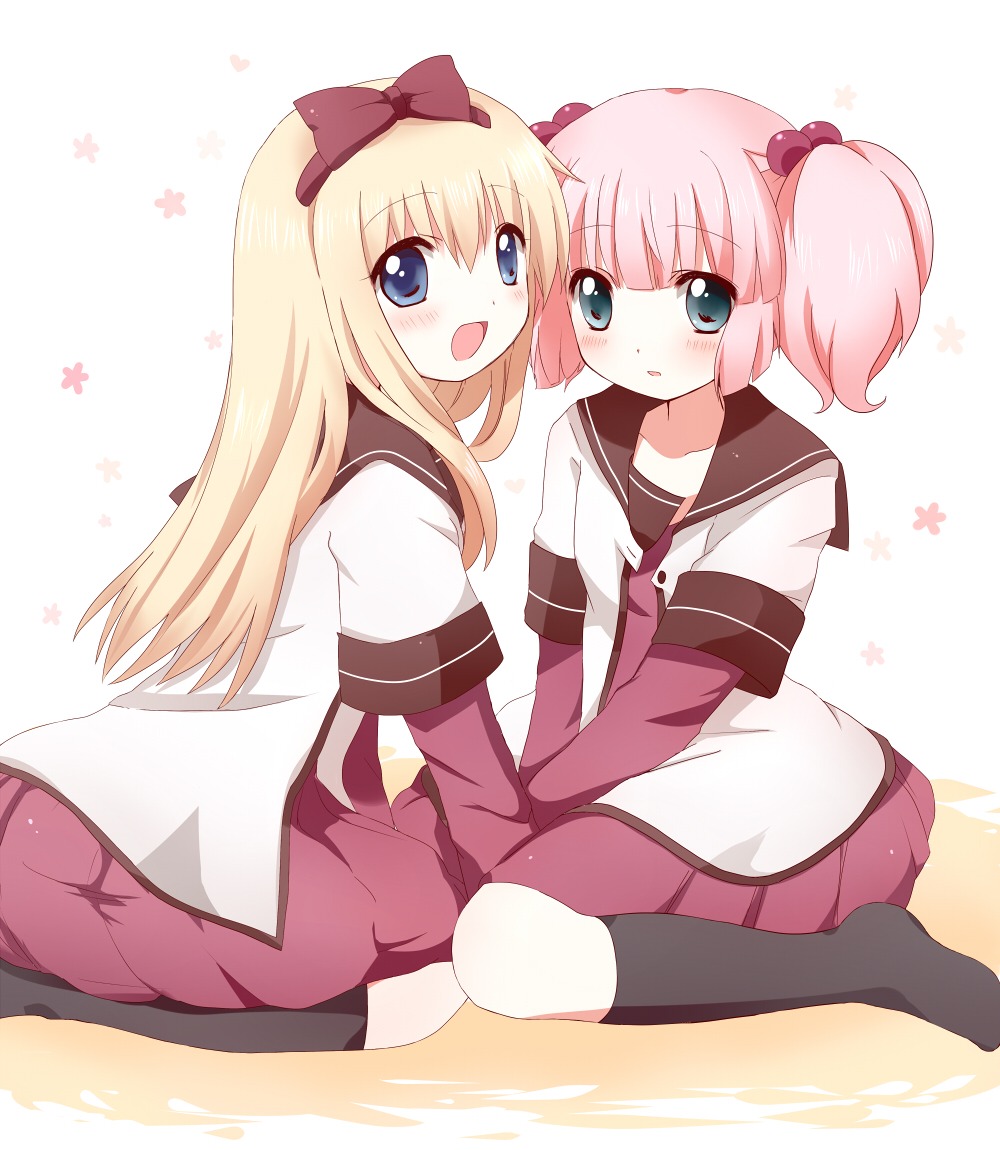 hanica_miracle seifuku toshinou_kyouko yoshikawa_chinatsu yuru_yuri