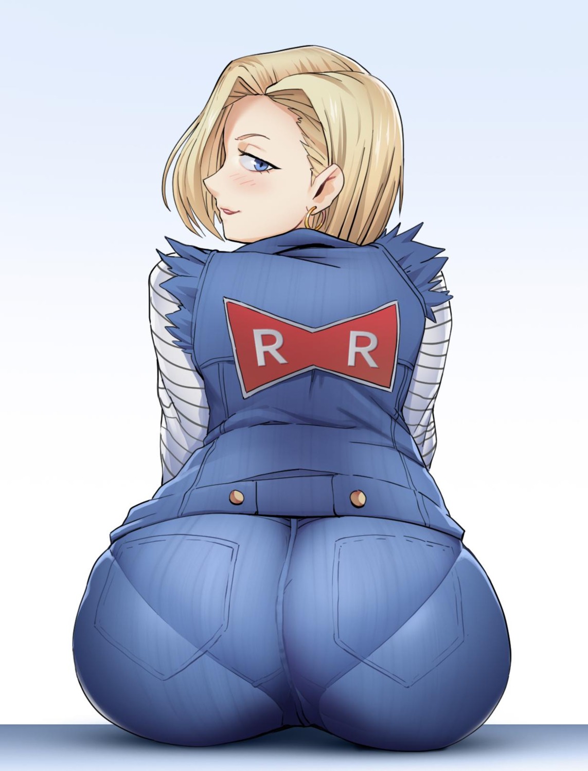 android_18 ass dragon_ball dragon_ball_z tenguro