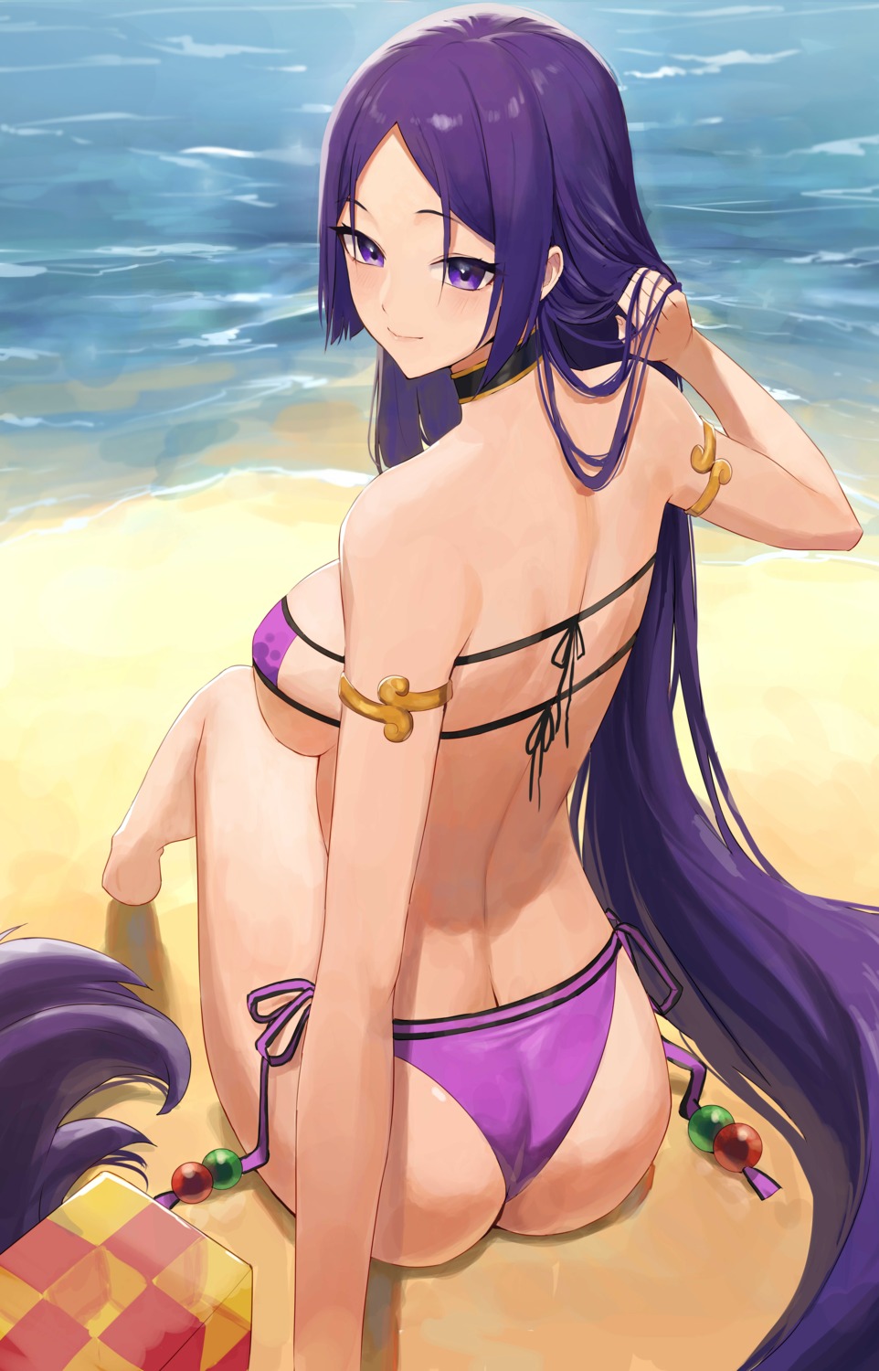 ass bikini fate/grand_order minamoto_no_raikou_(fate/grand_order) rororo swimsuits thong