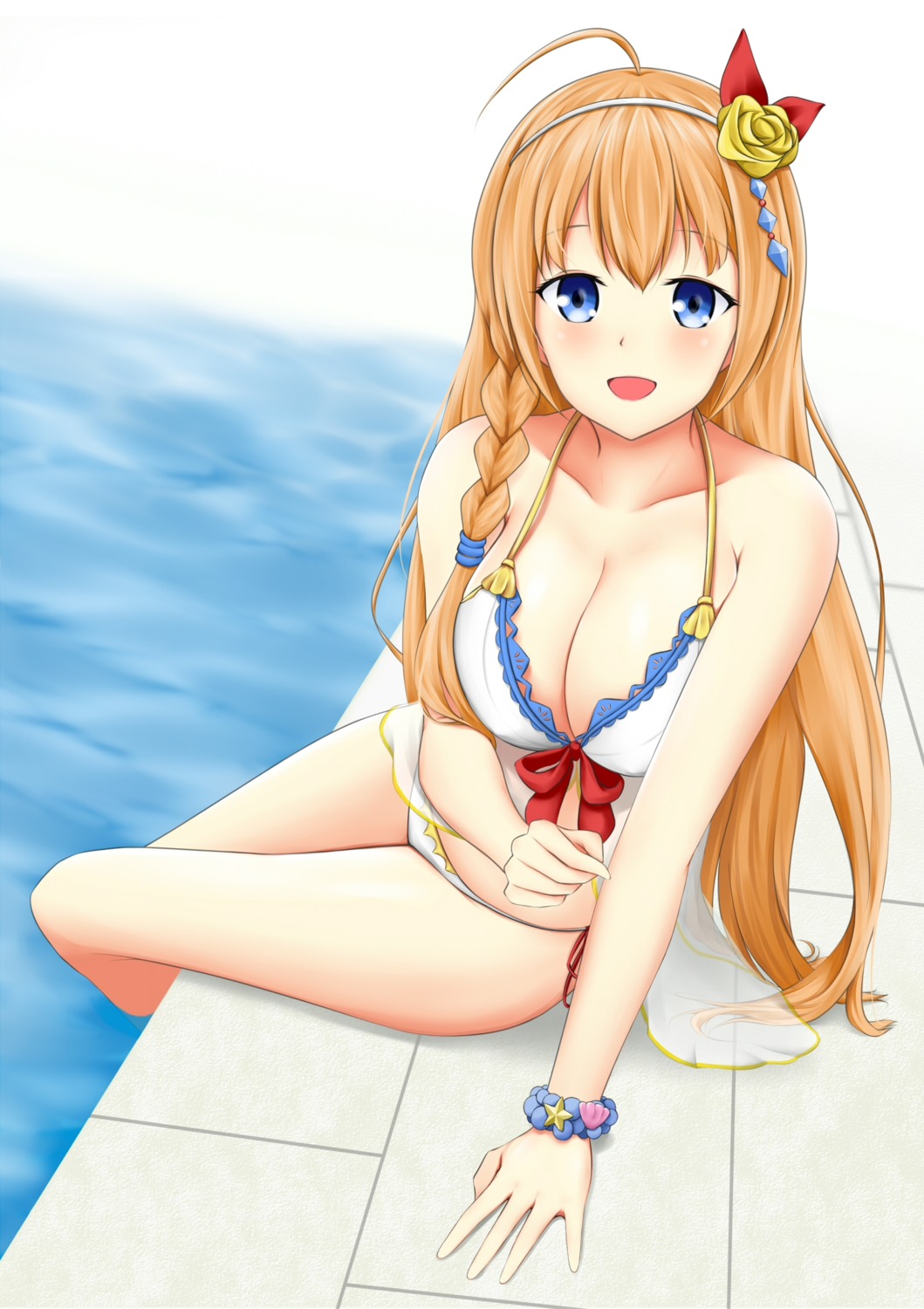 bikini pecorine princess_connect princess_connect!_re:dive swimsuits wet yuyusuika