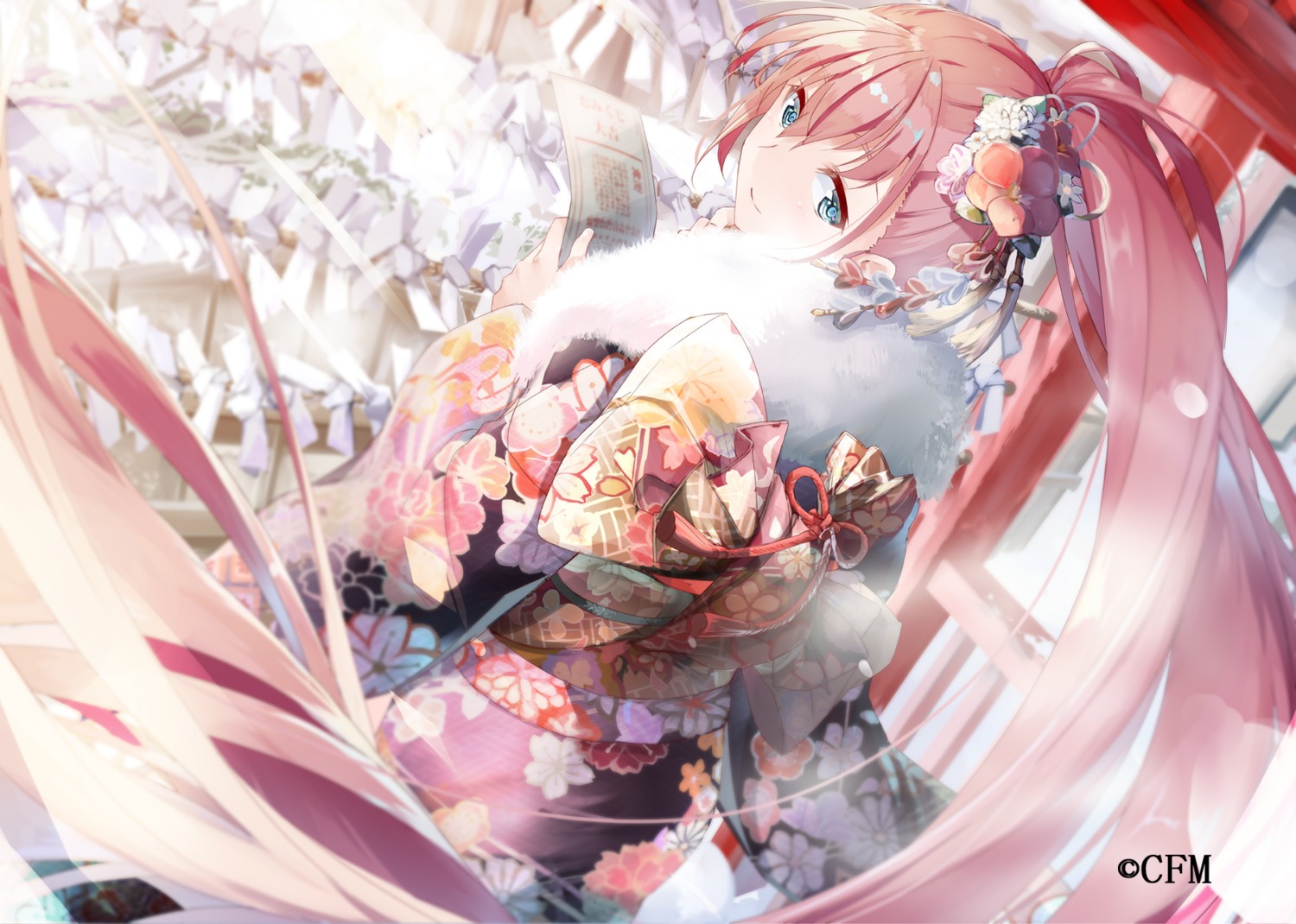 daidou_(demitasse) kimono megurine_luka vocaloid