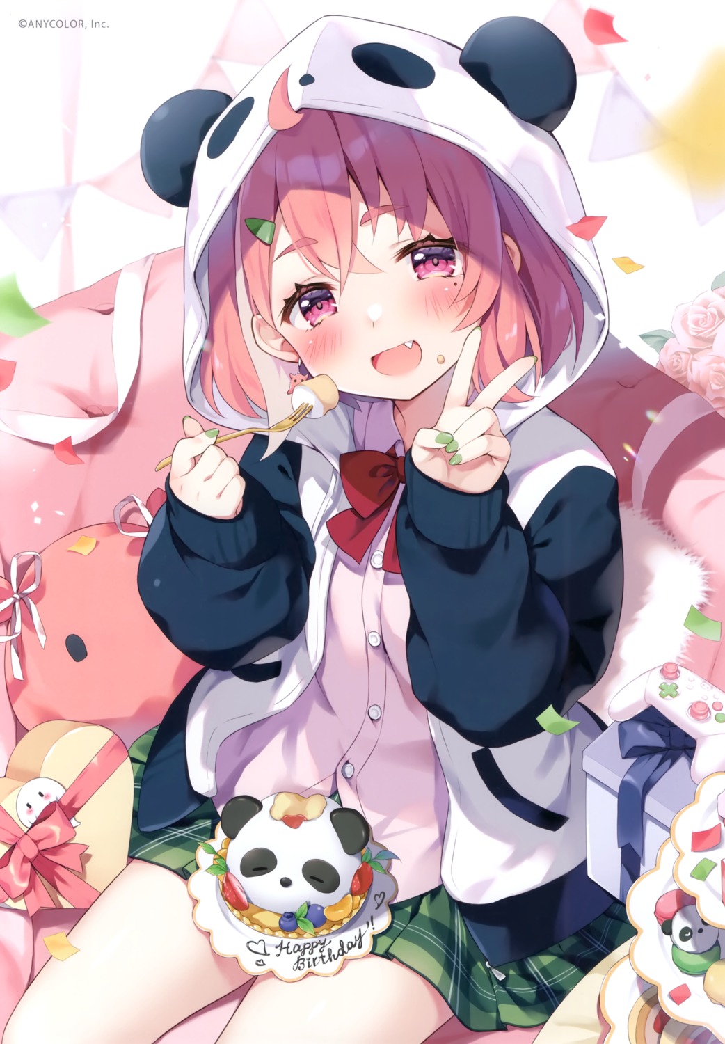 animal_ears cream nijisanji nijisanji_gamers pan pan_no_mimi sasaki_saku seifuku