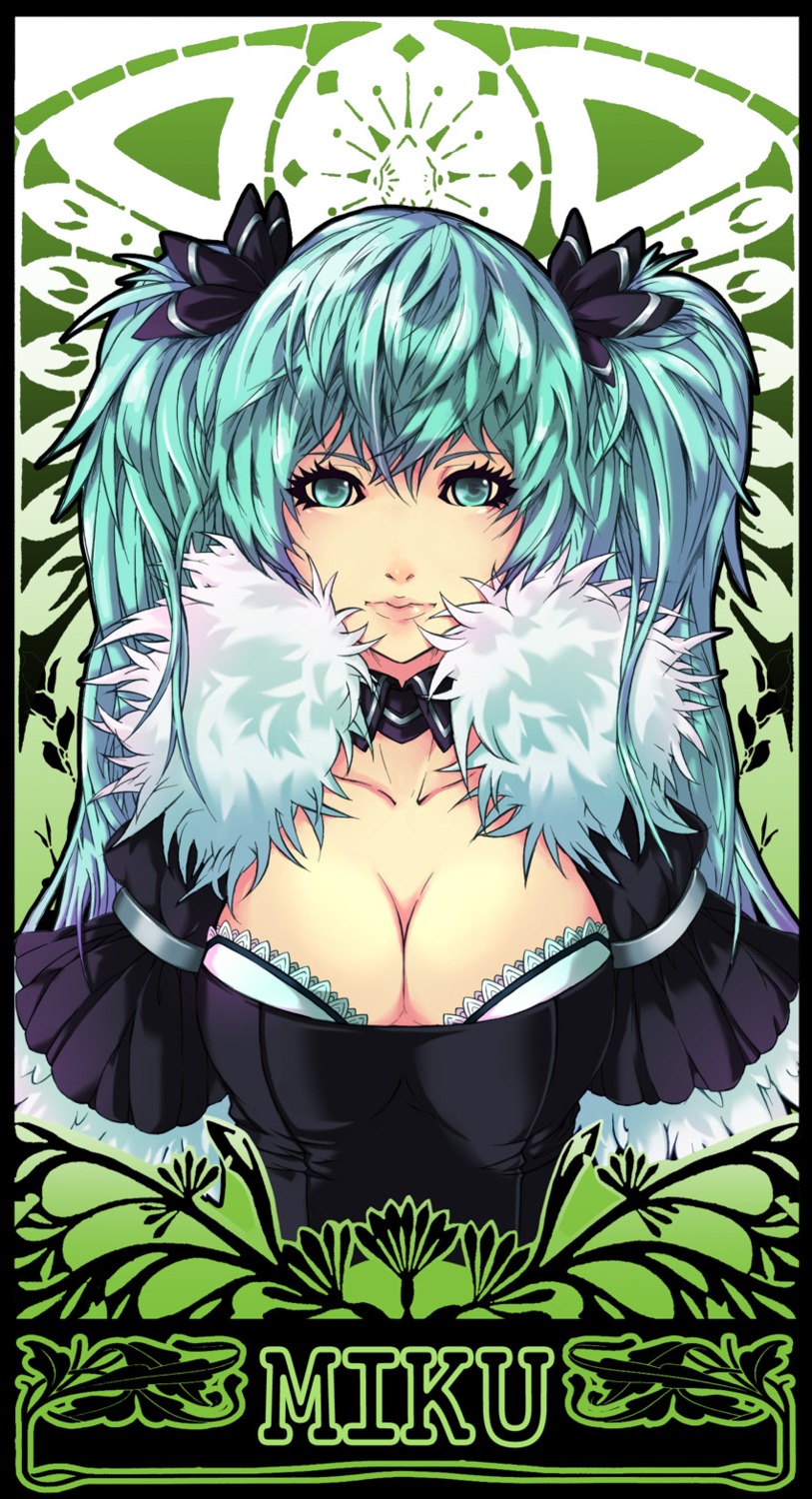 cleavage hagal hatsune_miku lolita_fashion vocaloid