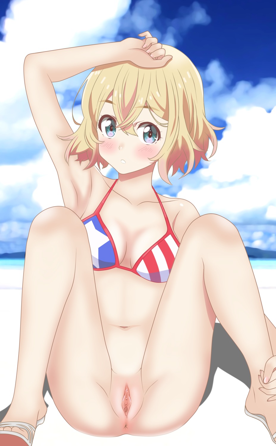 achmad_faisal anus bikini_top bottomless cleavage kanojo_okarishimasu nanami_mami pussy swimsuits uncensored