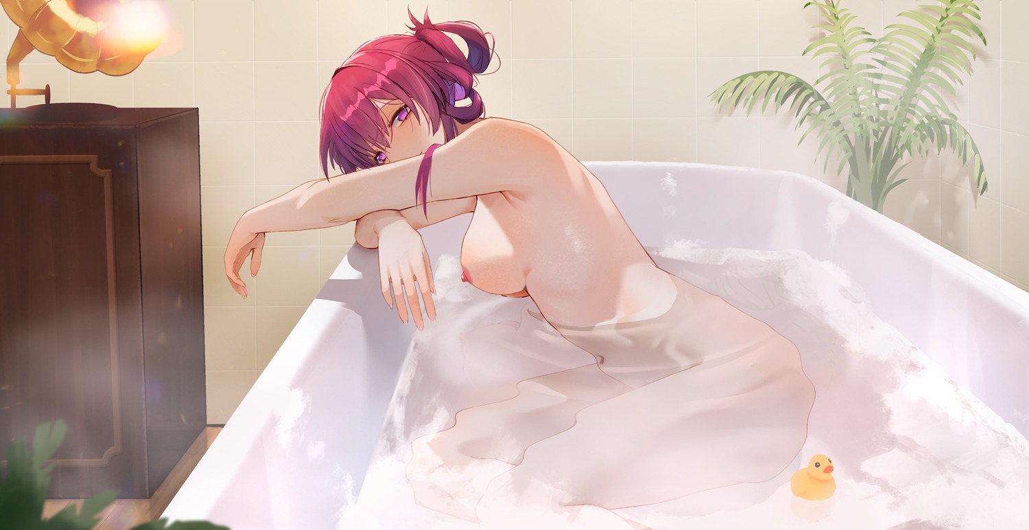 bathing clisapex honkai:_star_rail kafka_(honkai:_star_rail) naked nipples wet