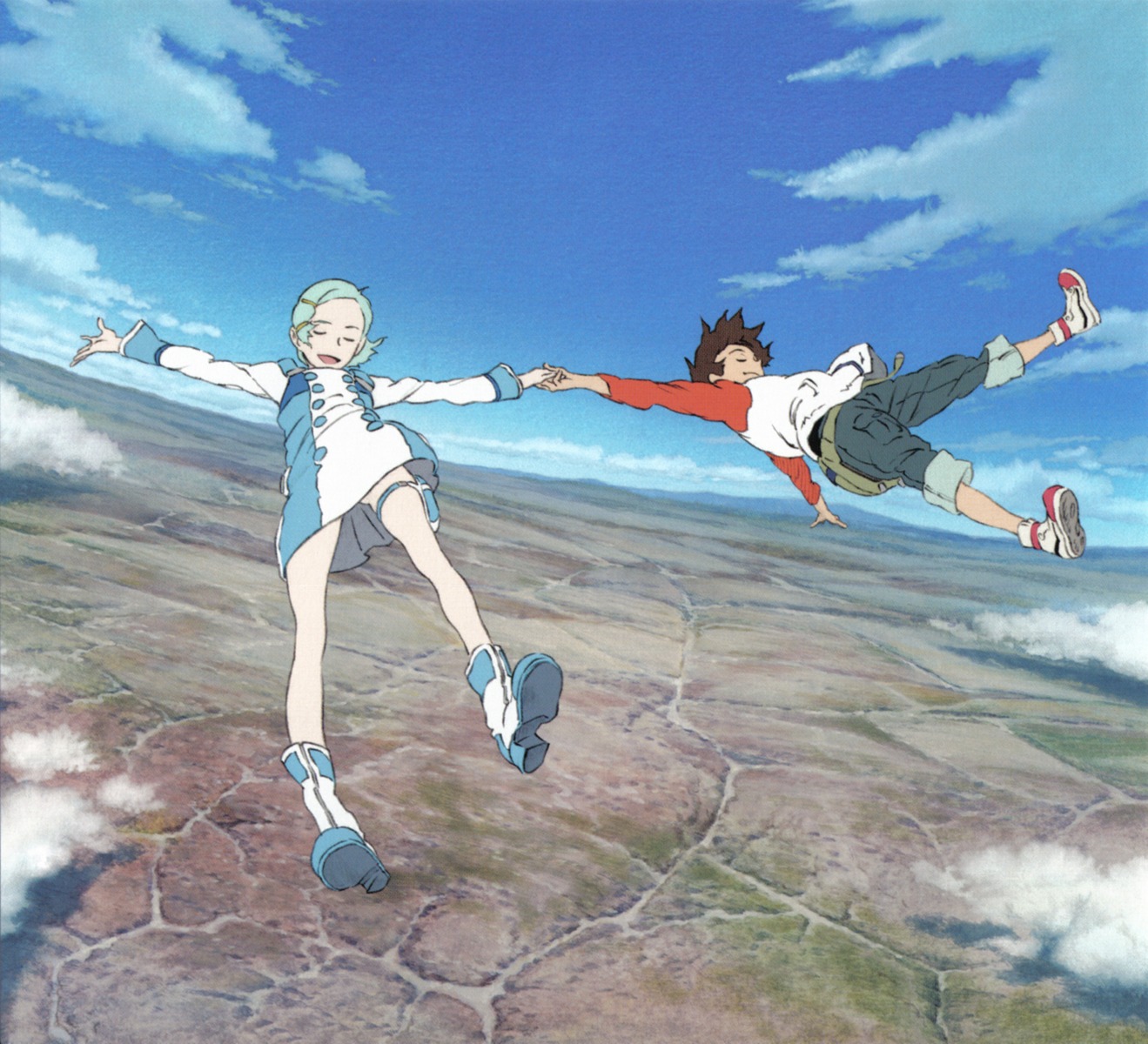 dress eureka eureka_seven garter renton_thurston yoshida_kenichi