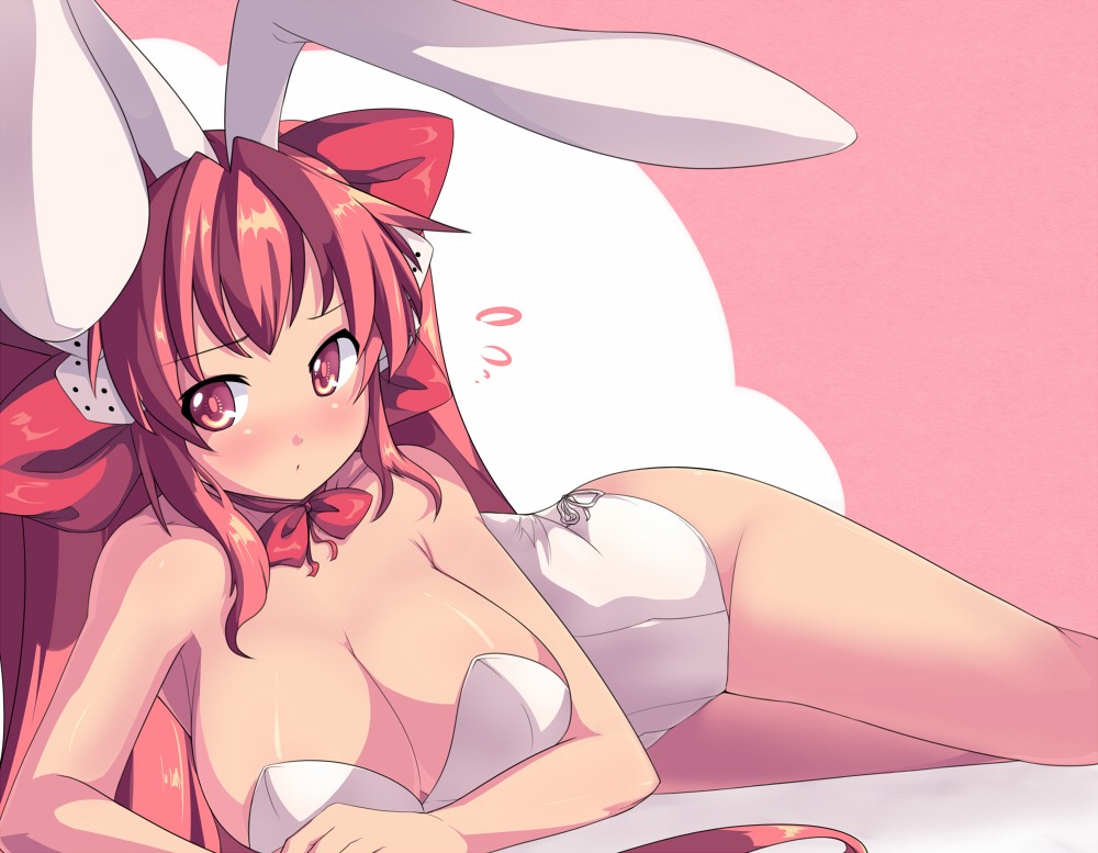 animal_ears bunny_ears bunny_girl cleavage di_gi_charat hikaru_usada saiste