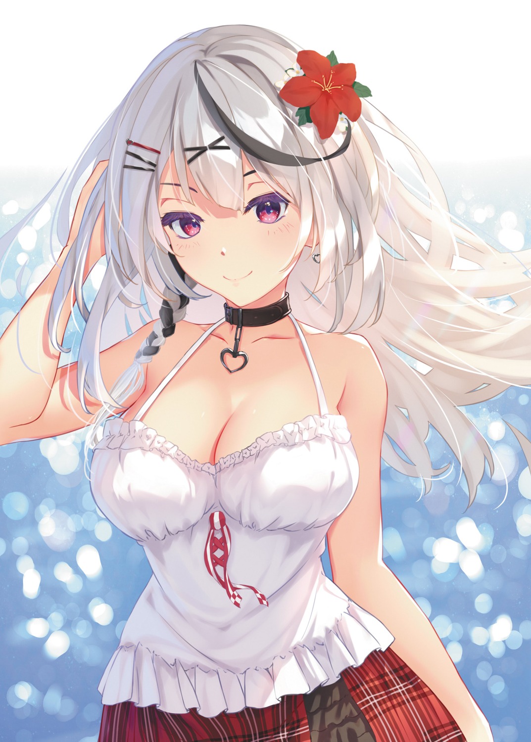 cleavage hololive kurenaiz sakamata_chloe