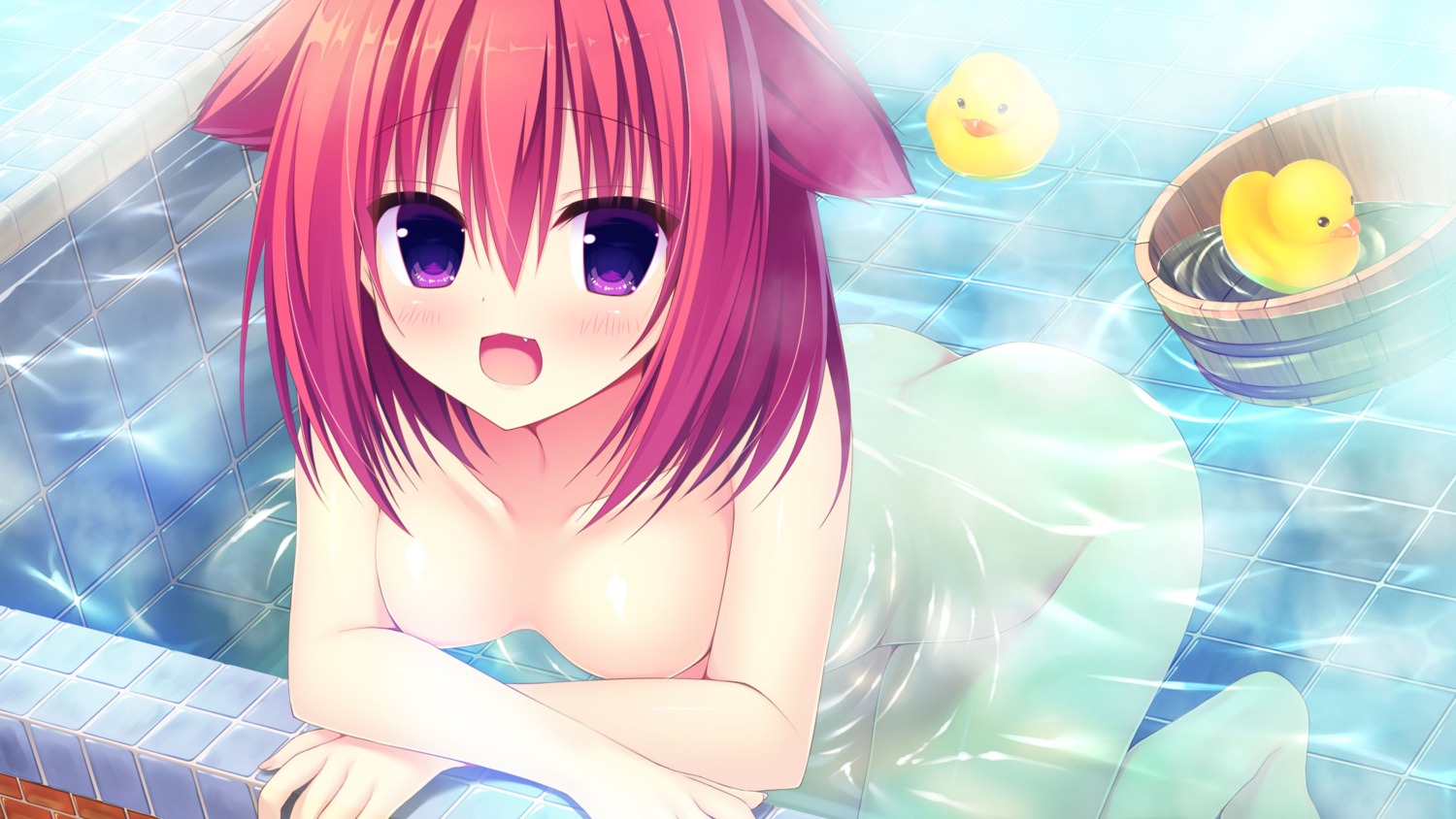 bathing game_cg hasune kanou_minato madosoft naked raspberry_cube wet