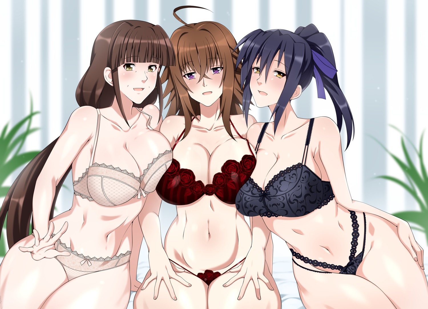 bra highschool_dxd himejima_akeno lindaroze pantsu thong venelana_gremory