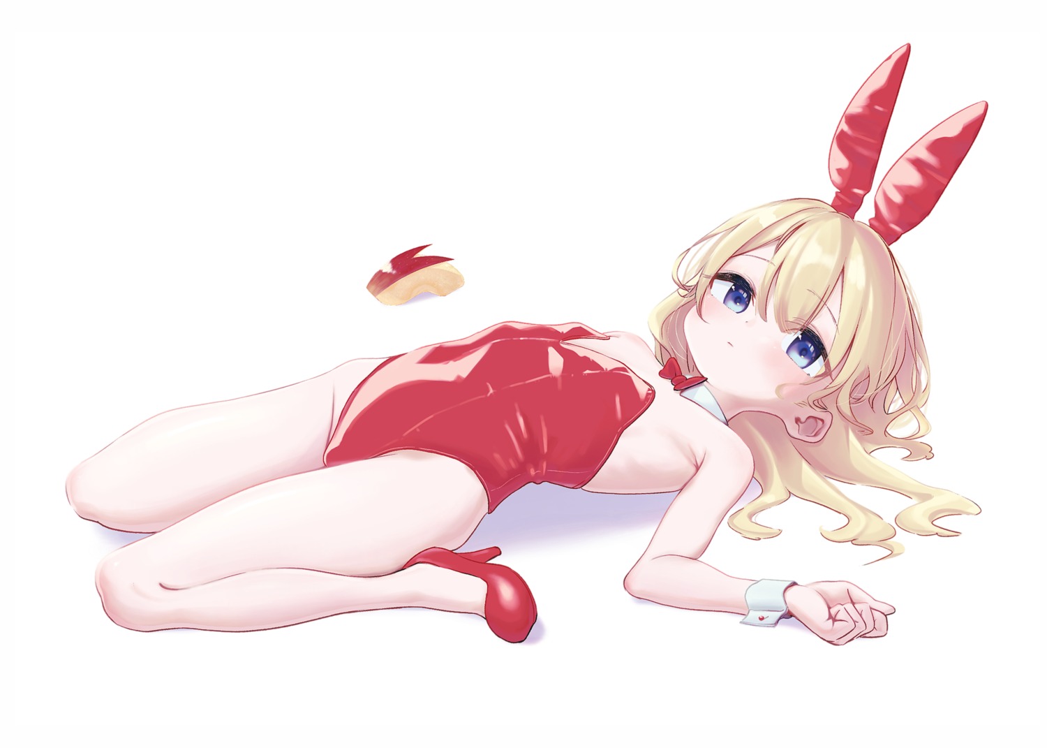 animal_ears bunny_ears bunny_girl heels loli no_bra telephoto