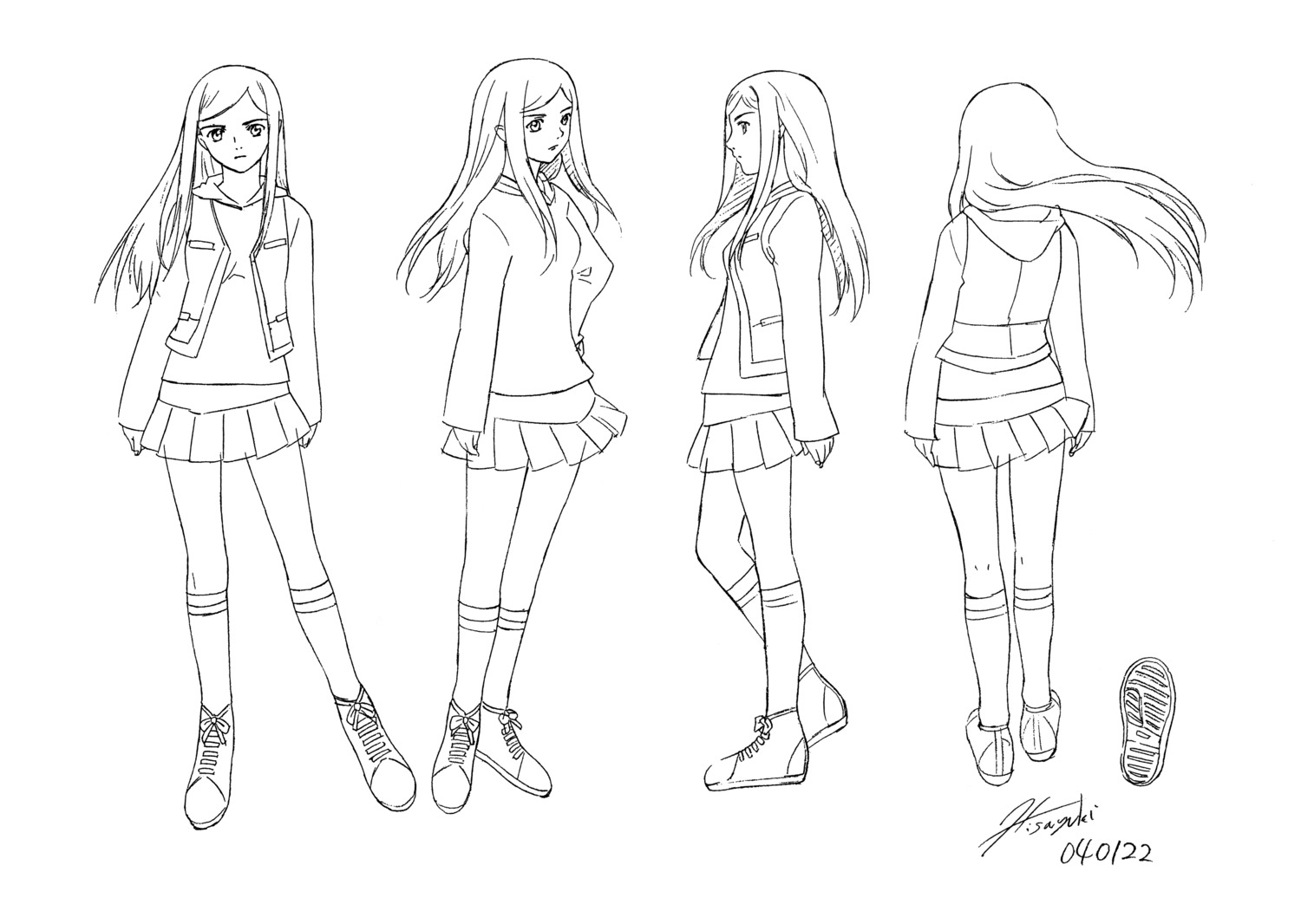 character_design hisayuki_hirokazu kuga_natsuki mai_hime seifuku