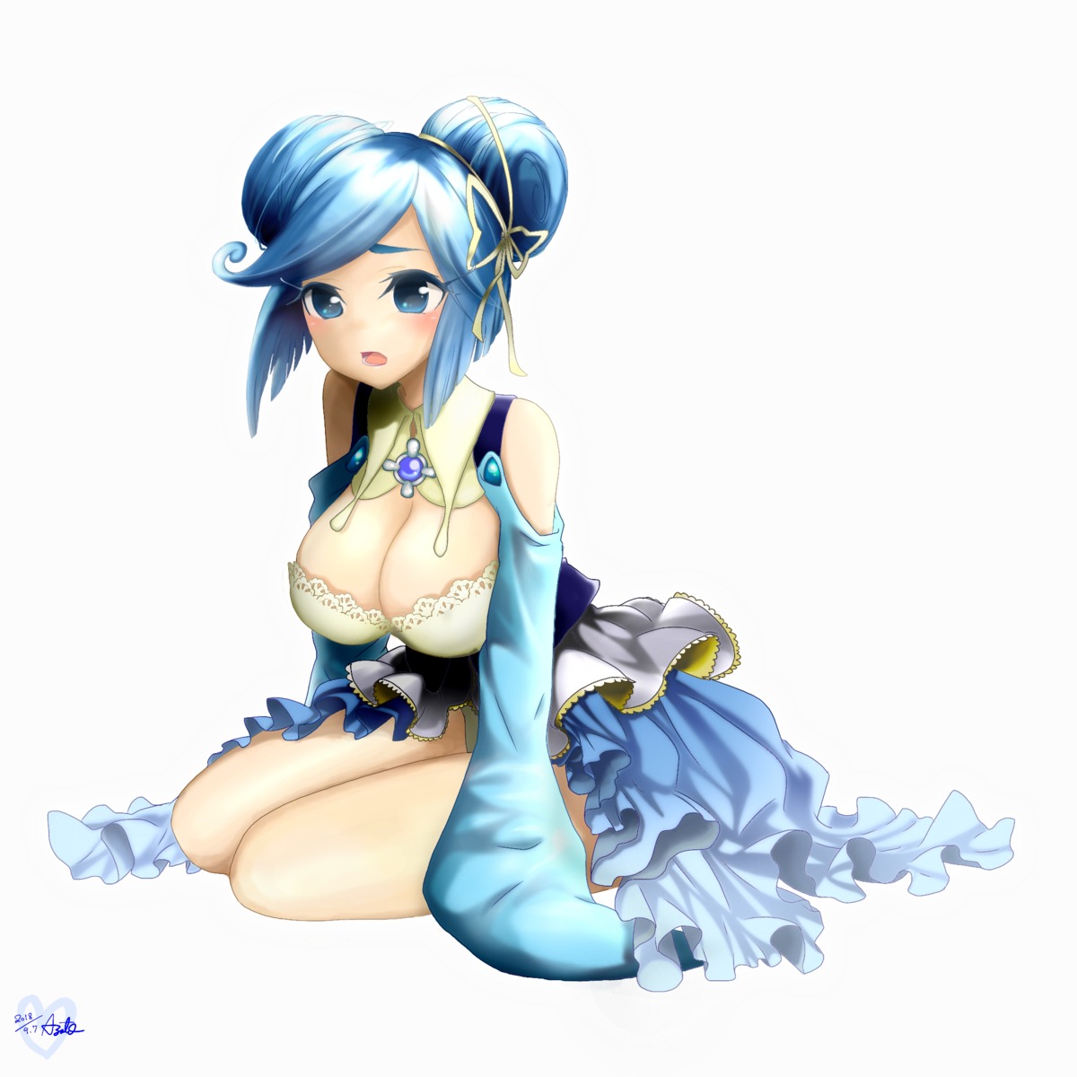 azat0_hekitsuki cleavage dress lapras pokemon