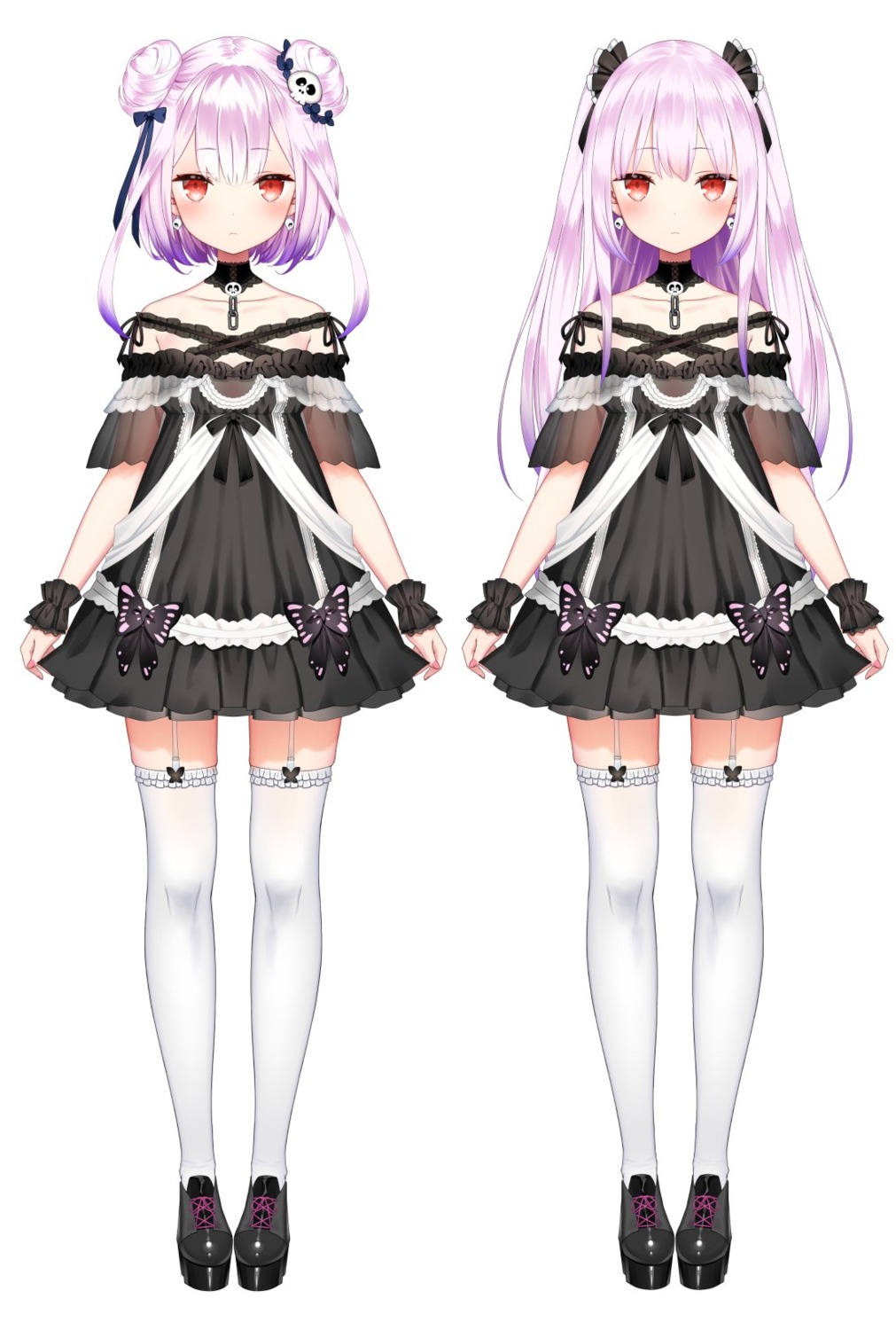 dress hololive stockings thighhighs uruha_rushia yasuyuki