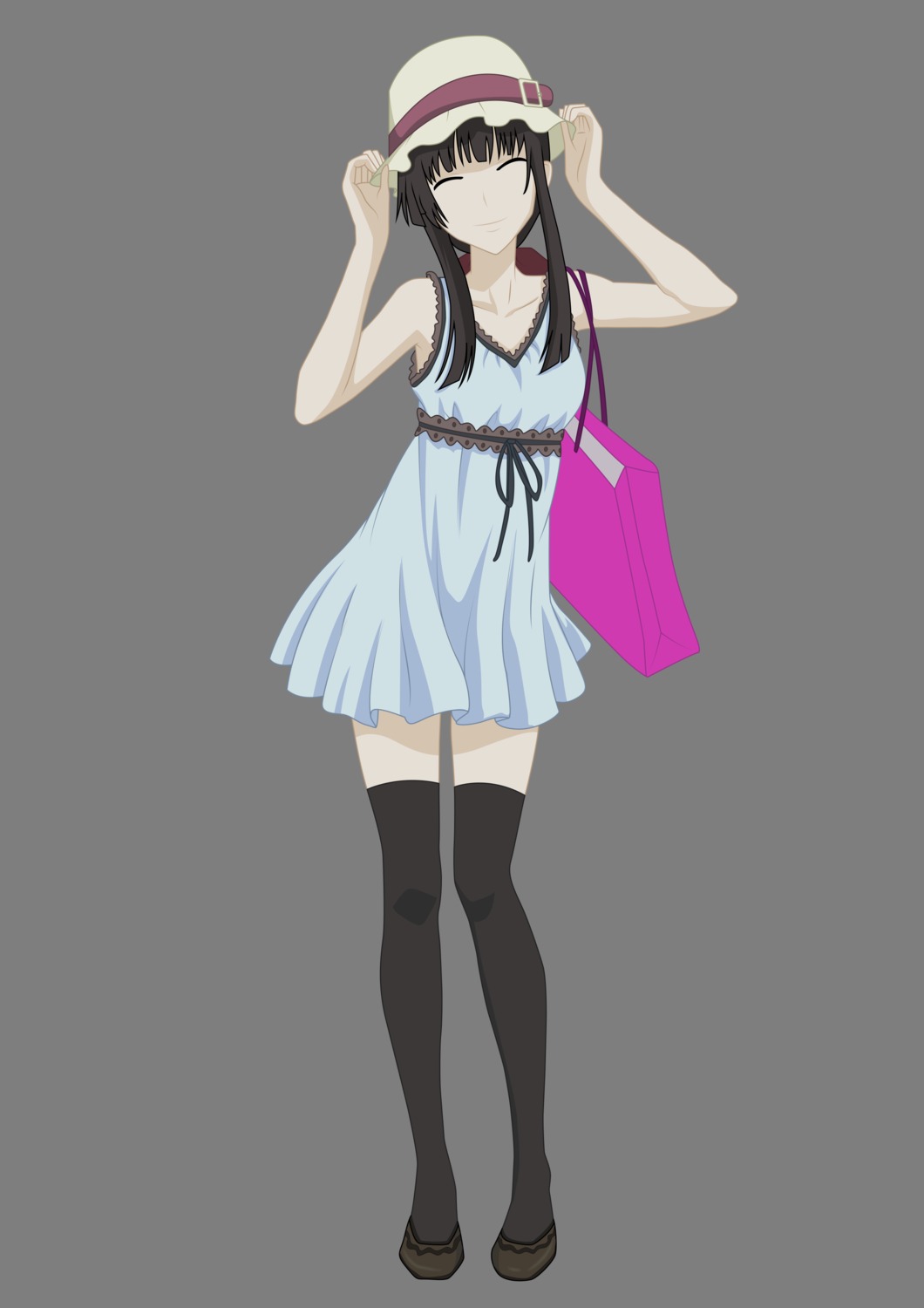 dress sanka_rea sankarea thighhighs transparent_png vector_trace