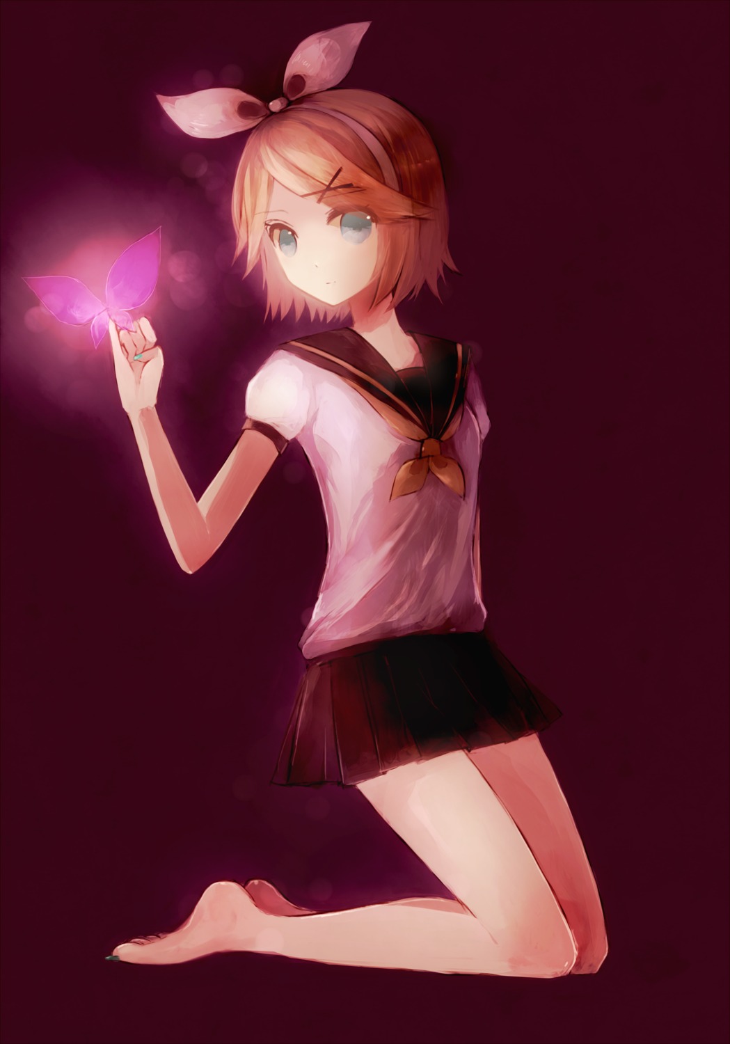 kagamine_rin mita seifuku vocaloid