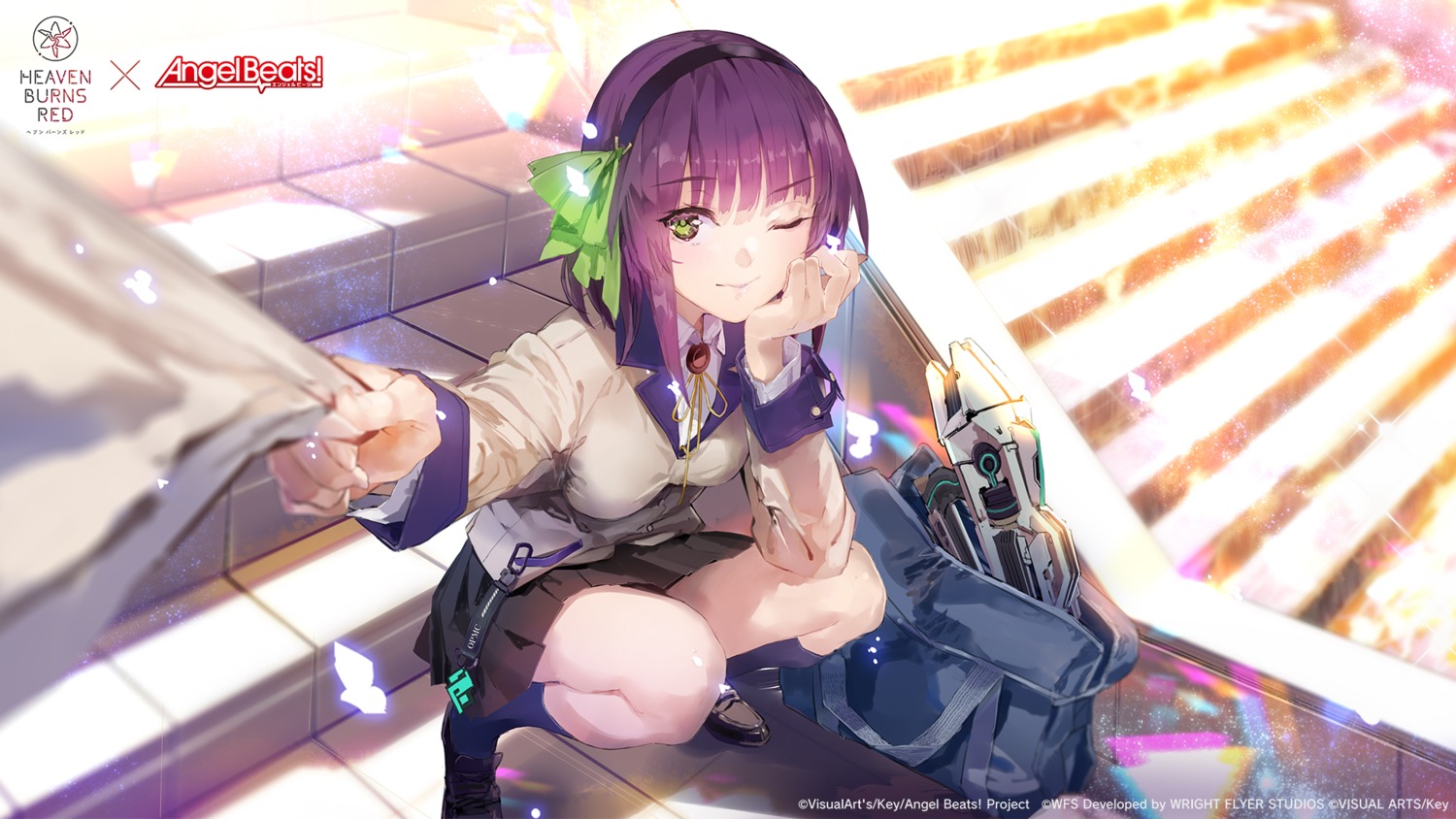 angel_beats! heaven_burns_red nakamura_yuri seifuku wallpaper yuugen