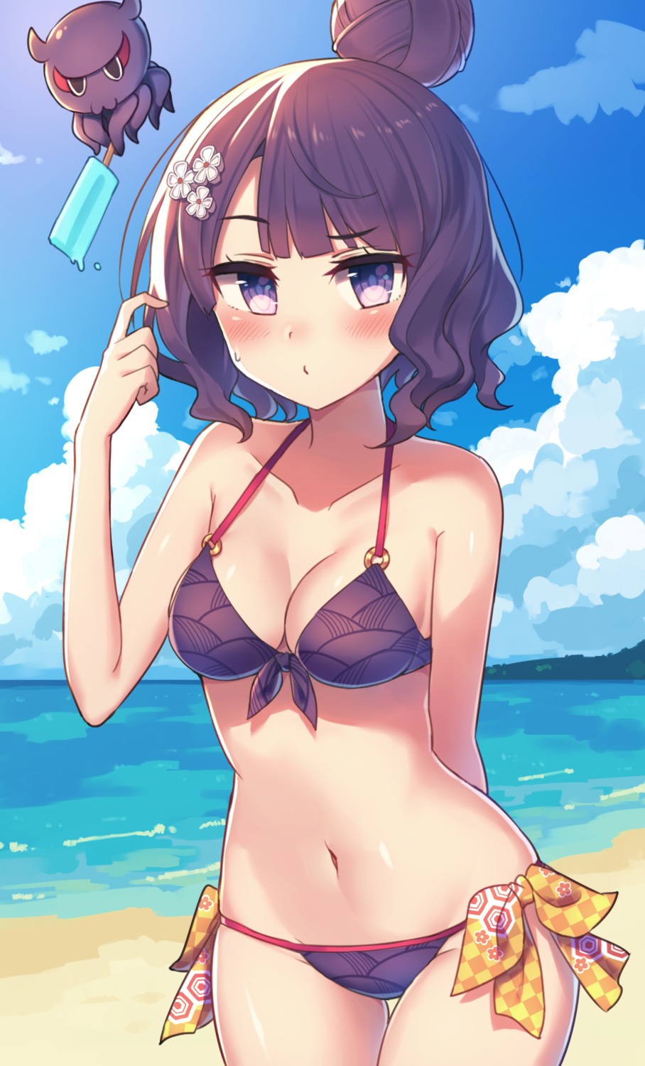 bikini cleavage fate/grand_order katsushika_hokusai_(fate) swimsuits wagashi928