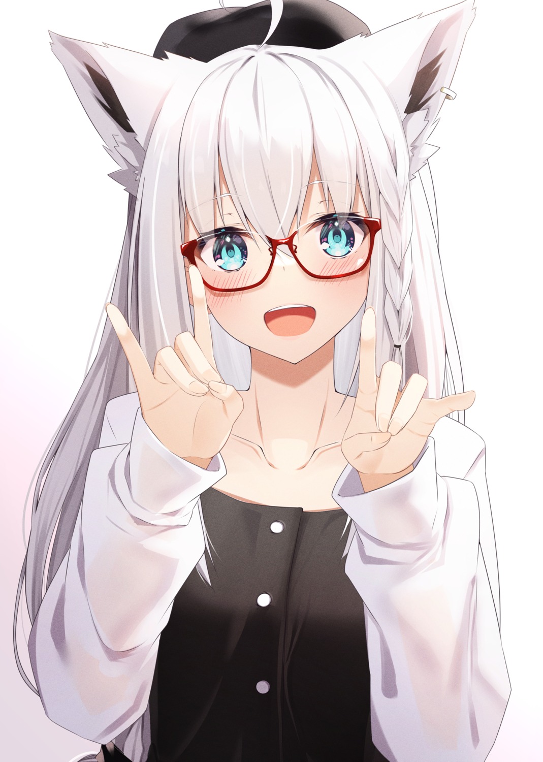 animal_ears borumete hololive hololive_gamers kitsune megane shirakami_fubuki