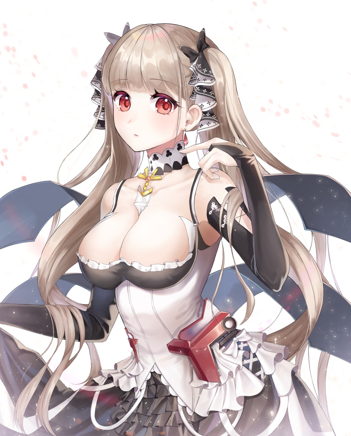 azur_lane cleavage formidable_(azur_lane) gothic_lolita lolita_fashion no_bra yulmung_ym