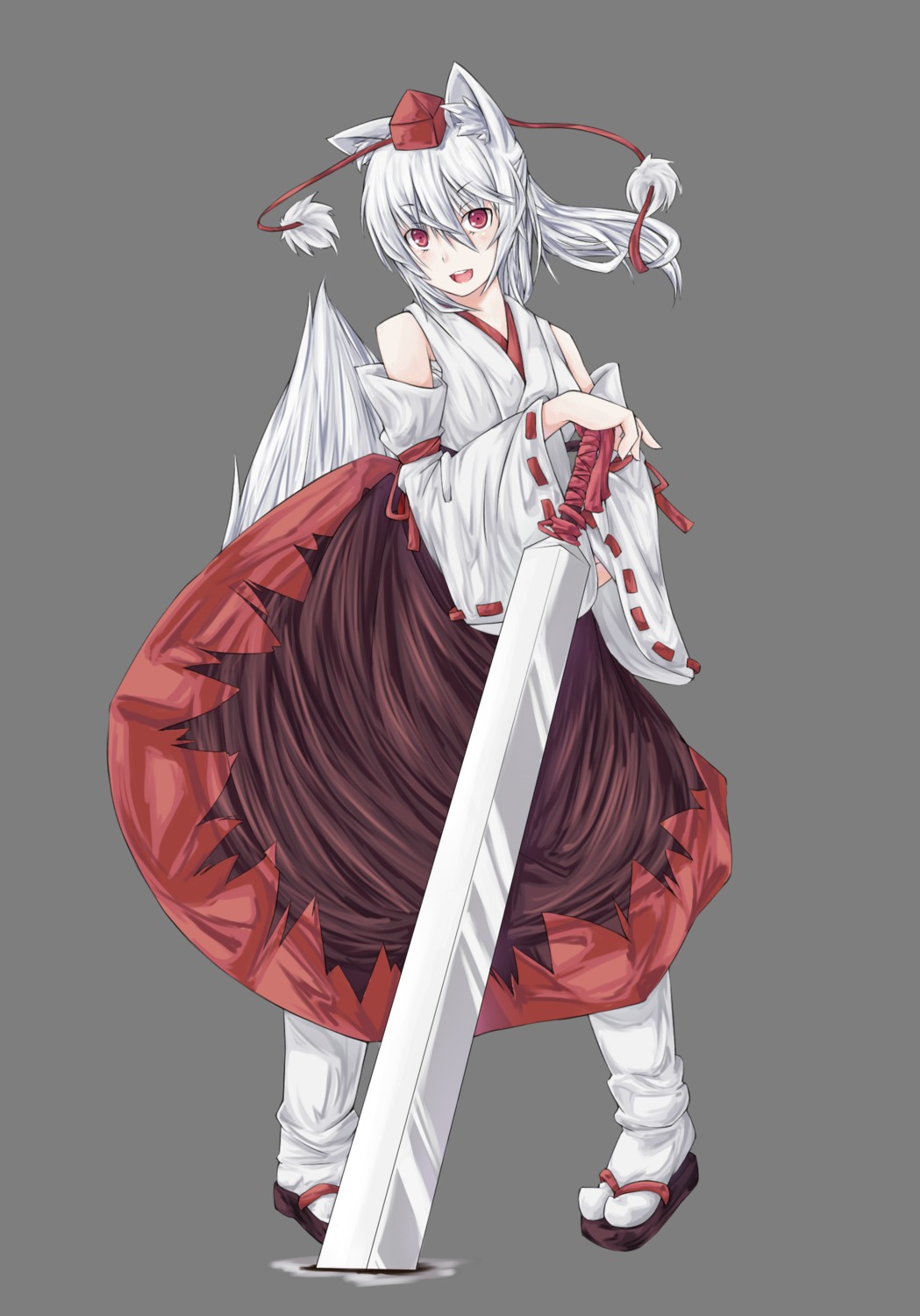 animal_ears arcadia090 inubashiri_momiji sword tail touhou transparent_png