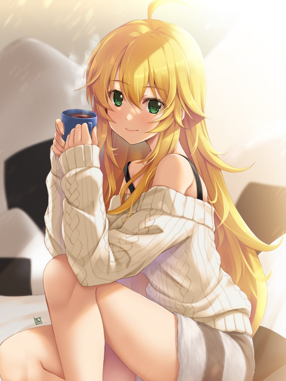 hoshii_miki kamishiro_mai_(capti-no) sweater the_idolm@ster