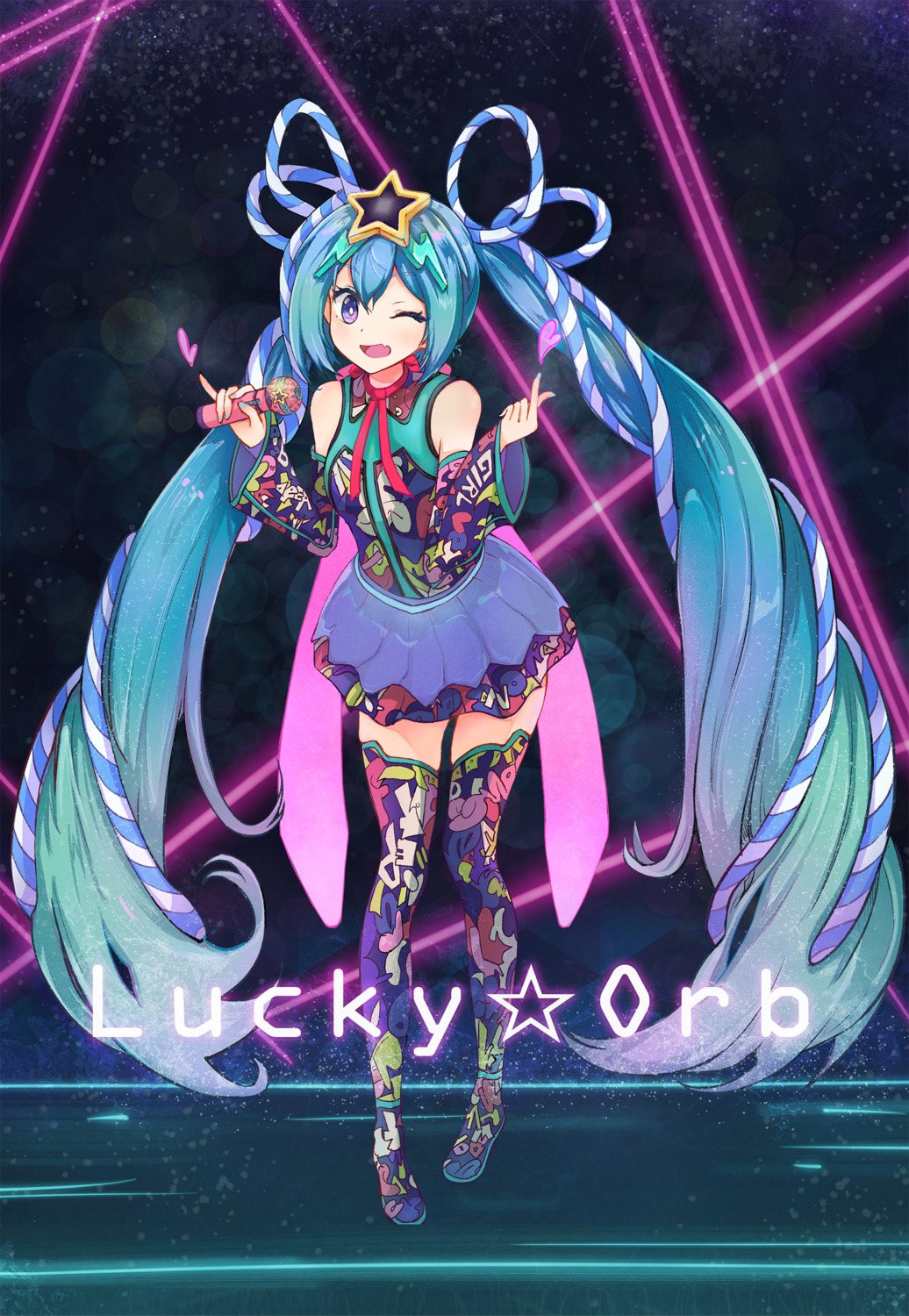 hatsune_miku jeyu thighhighs vocaloid