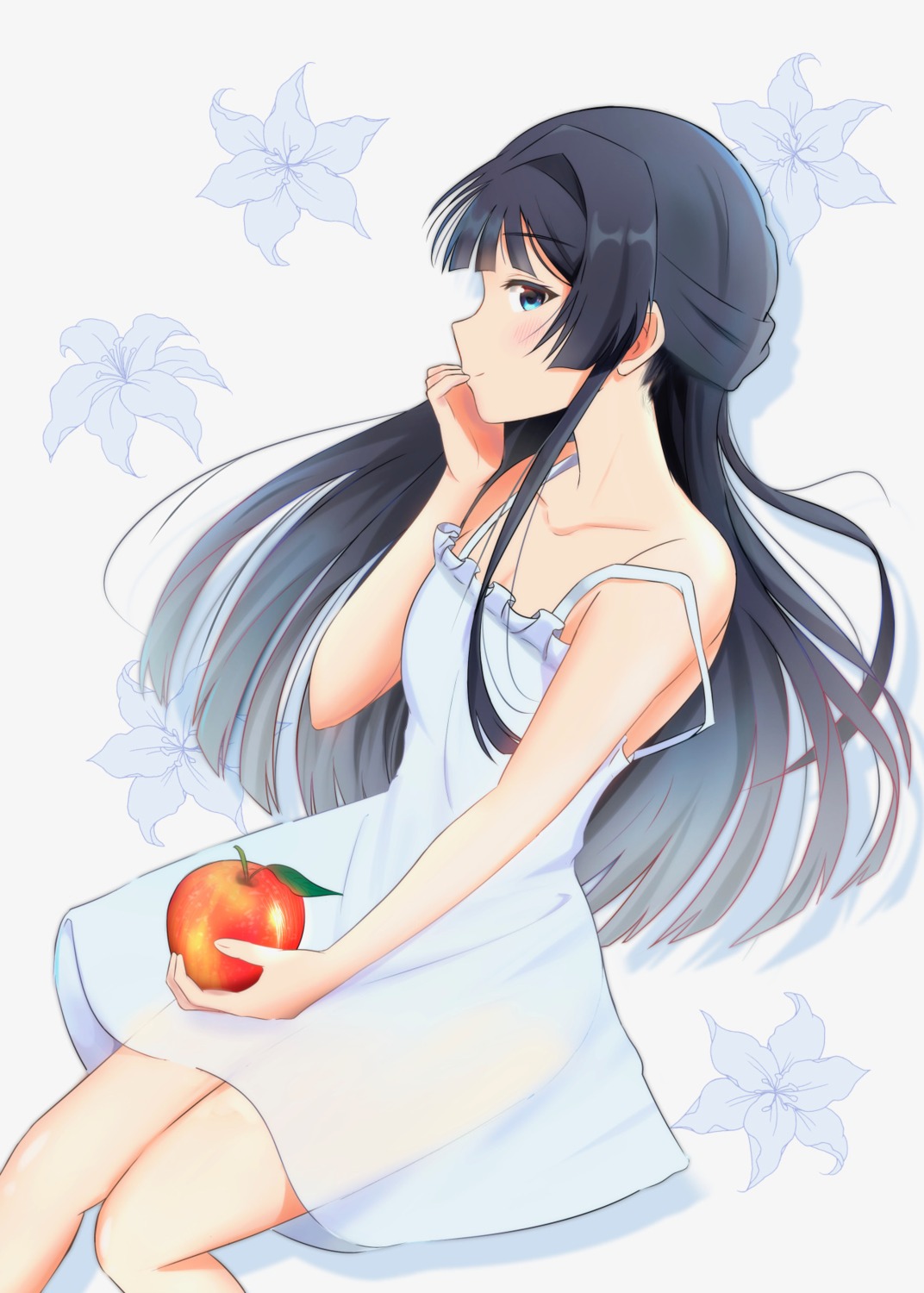 dress mogami_shizuka see_through so_korokoro summer_dress the_idolm@ster the_idolm@ster_million_live!