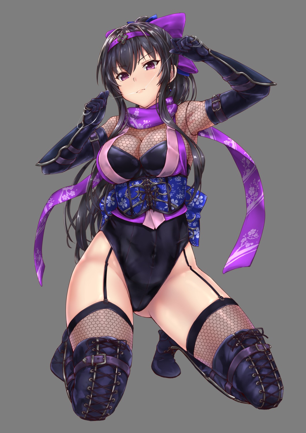 fishnets heels leotard ninja stockings thighhighs tori_(puru0083) transparent_png