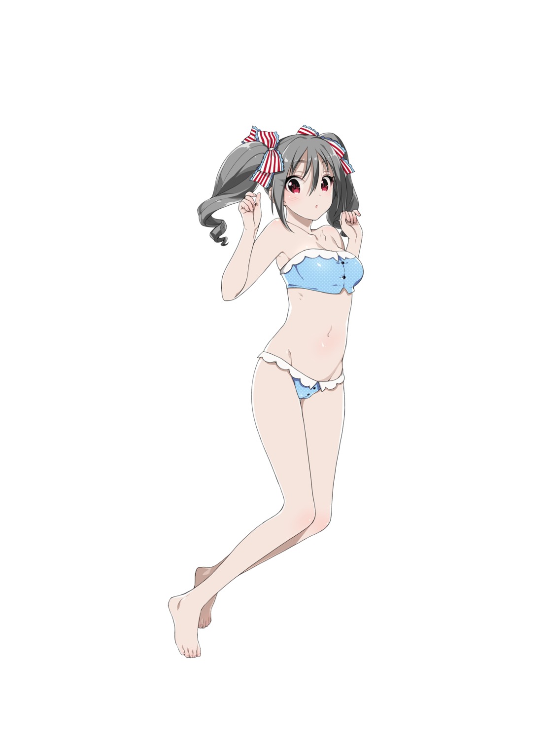 bikini cameltoe cleavage feet kanzaki_ranko sumeragi_kohaku swimsuits the_idolm@ster the_idolm@ster_cinderella_girls