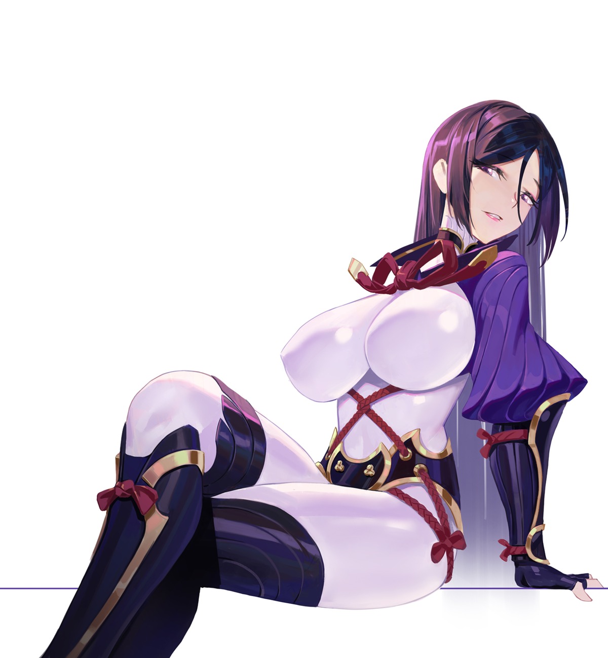 armor bodysuit erect_nipples fate/grand_order huang_(volt0526) minamoto_no_raikou_(fate/grand_order)