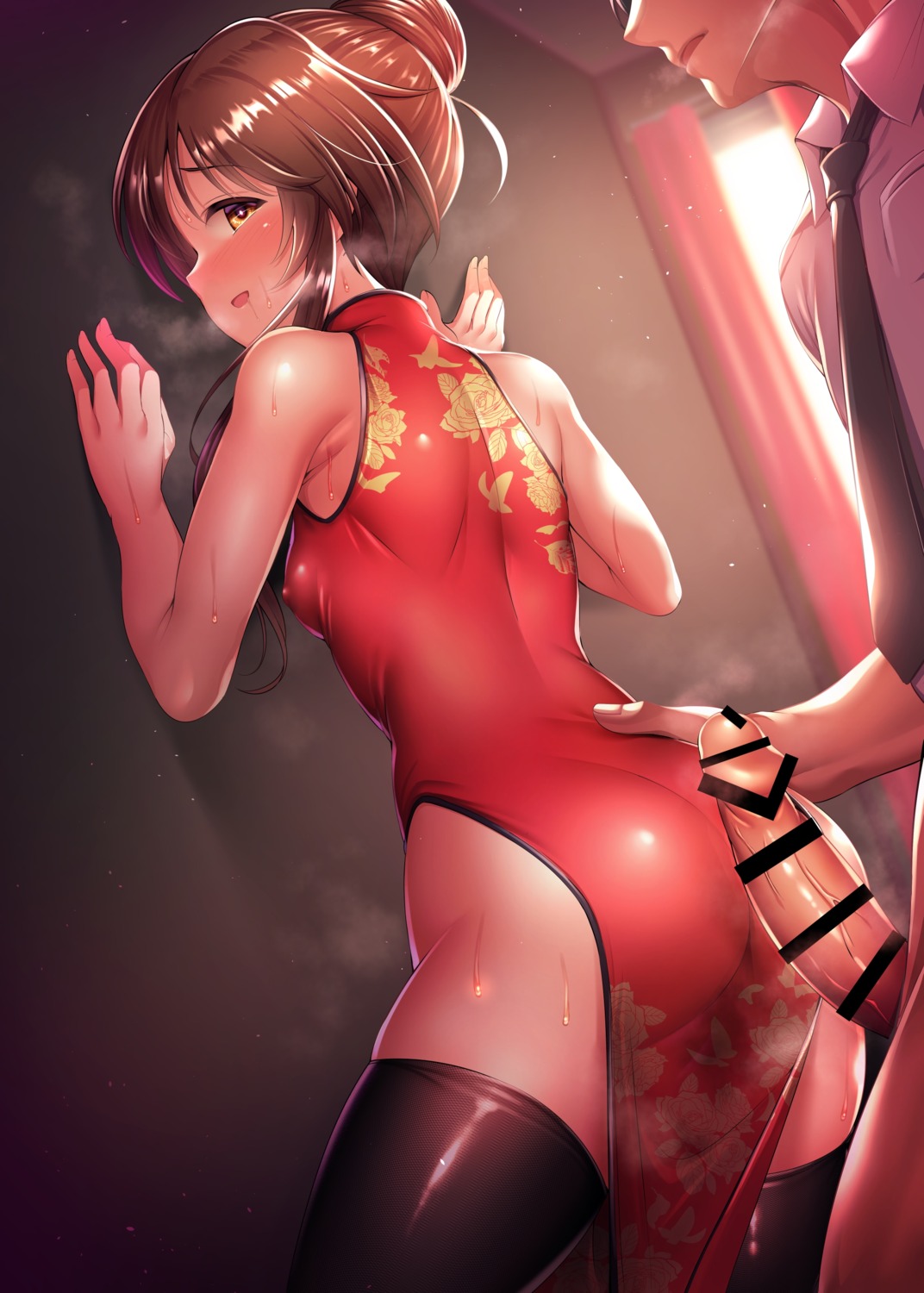 censored chinadress erect_nipples ment penis producer takamori_aiko the_idolm@ster the_idolm@ster_cinderella_girls the_idolm@ster_cinderella_girls_starlight_stage thighhighs