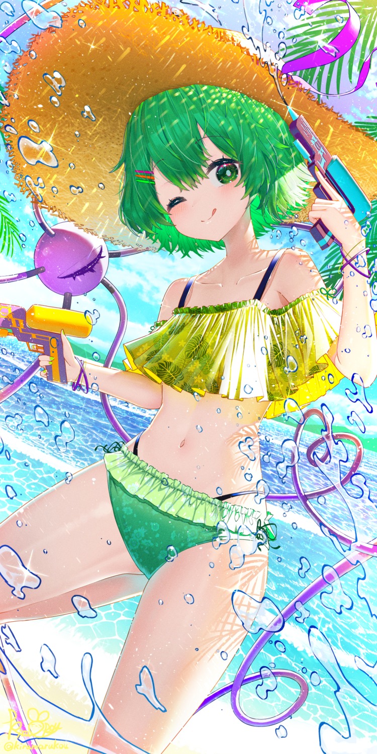 bikini gun kiramarukou komeiji_koishi swimsuits touhou